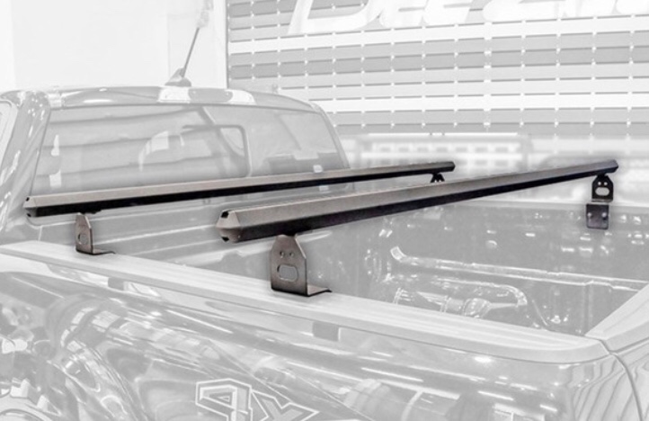 Deezee Universal Cargo Management Universal Hex Series Cross Rails - Txt Blk (Full Size) - DZ 99781TB