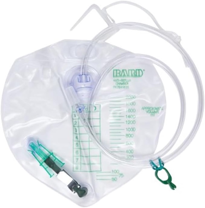  Roll over image to zoom in 1 Each Single Bedside Drainage Bag - Sterile Capacity 2000ccSingle-hook hanger (string) BARD MEDICAL DIVISION 154002