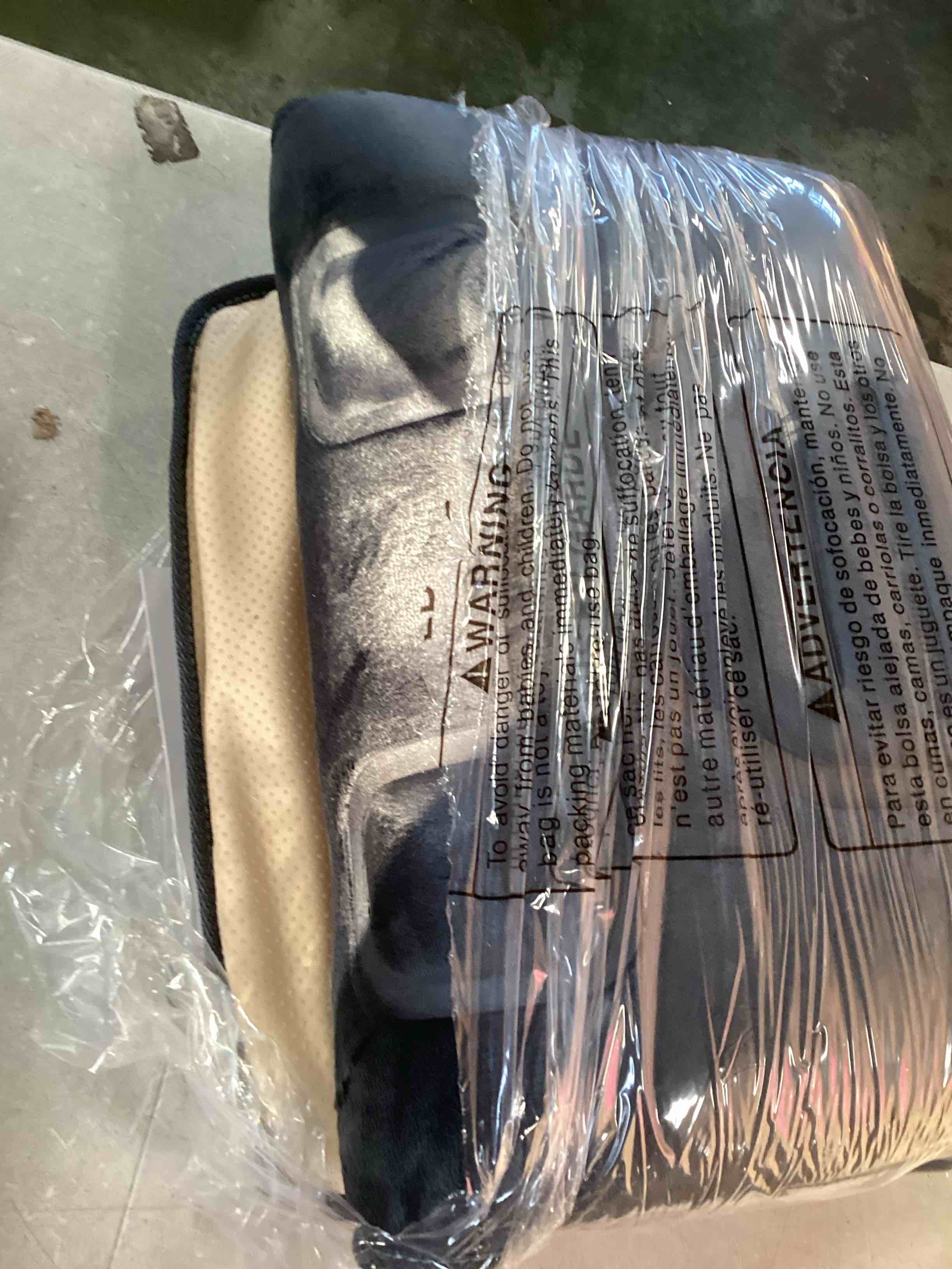 COMFIER Back Massager with Heat, 10 Motors Vibration Seat Massager, Chair Massage Pad, Heated Chair Pad, Chair Warmer,Gifts for Elderly, Mom, Dad ?Gray