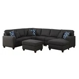 Armless Seat For Sectional, Dark Gray, dv6014