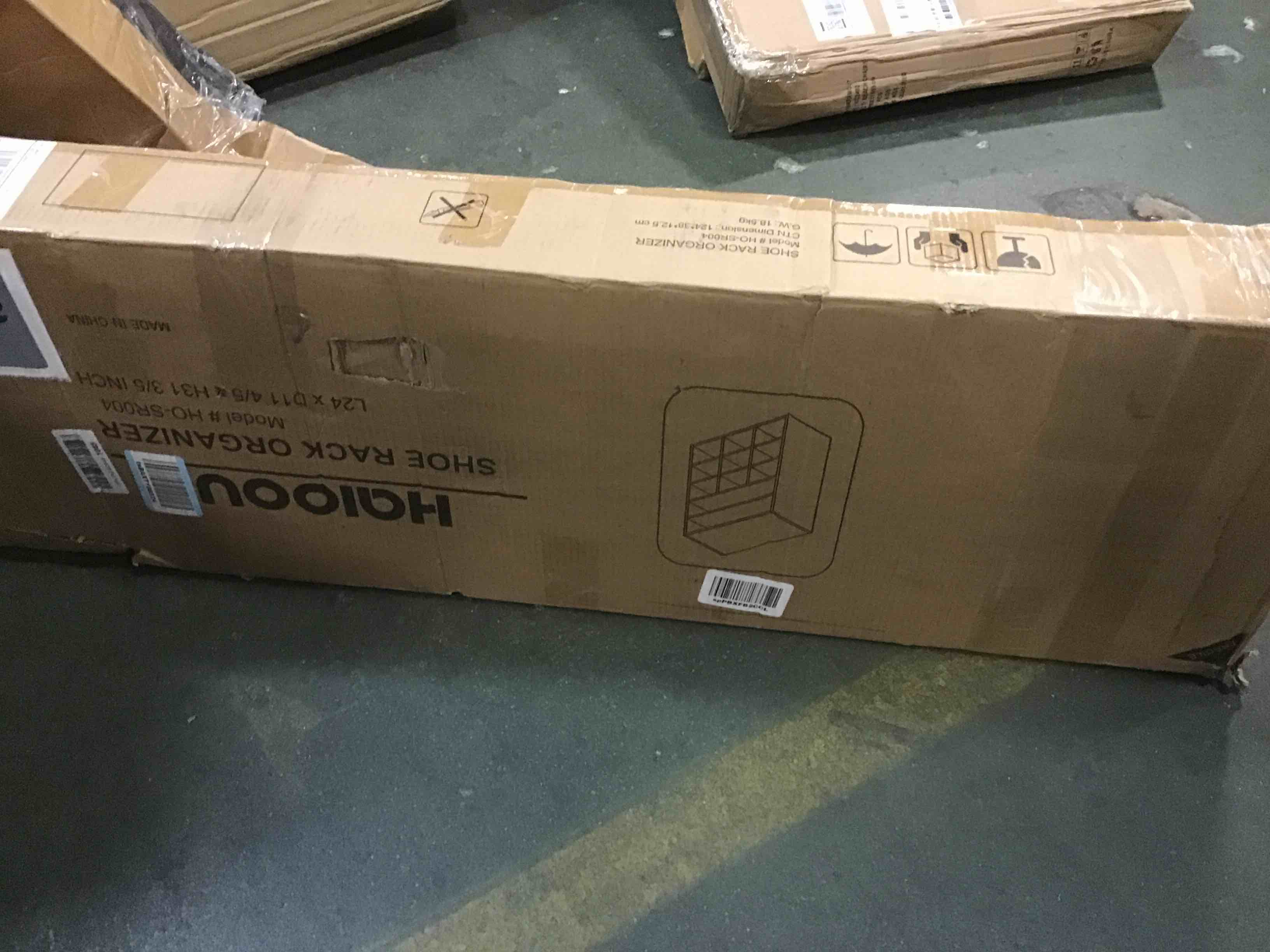 HAIOOU Shoe Cubby, 9Cube Stackable Wood Shoe Rack Organizer 5Tier