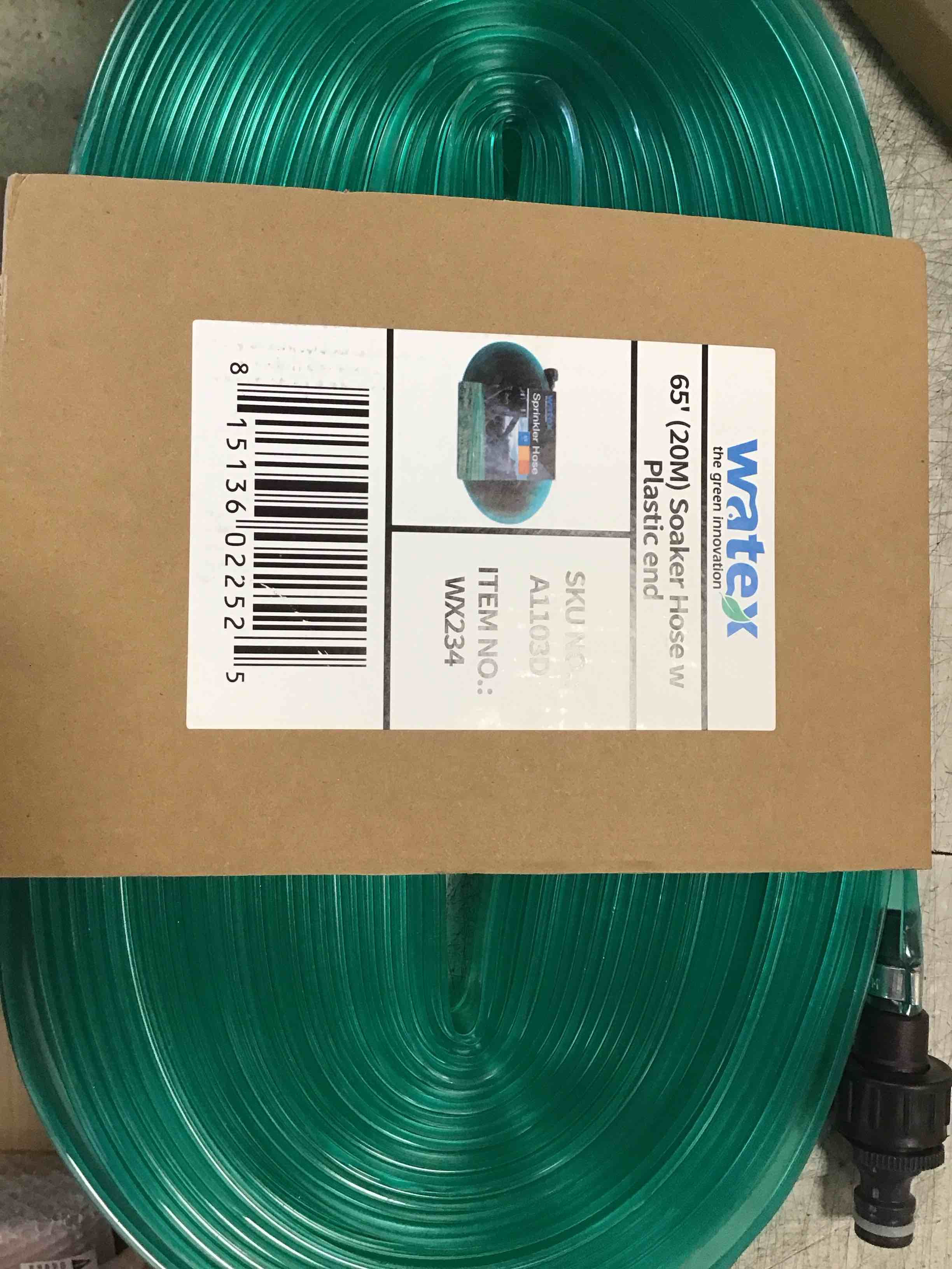 Watex A1103D Home Irrigation Soaker Hose, 65', Green