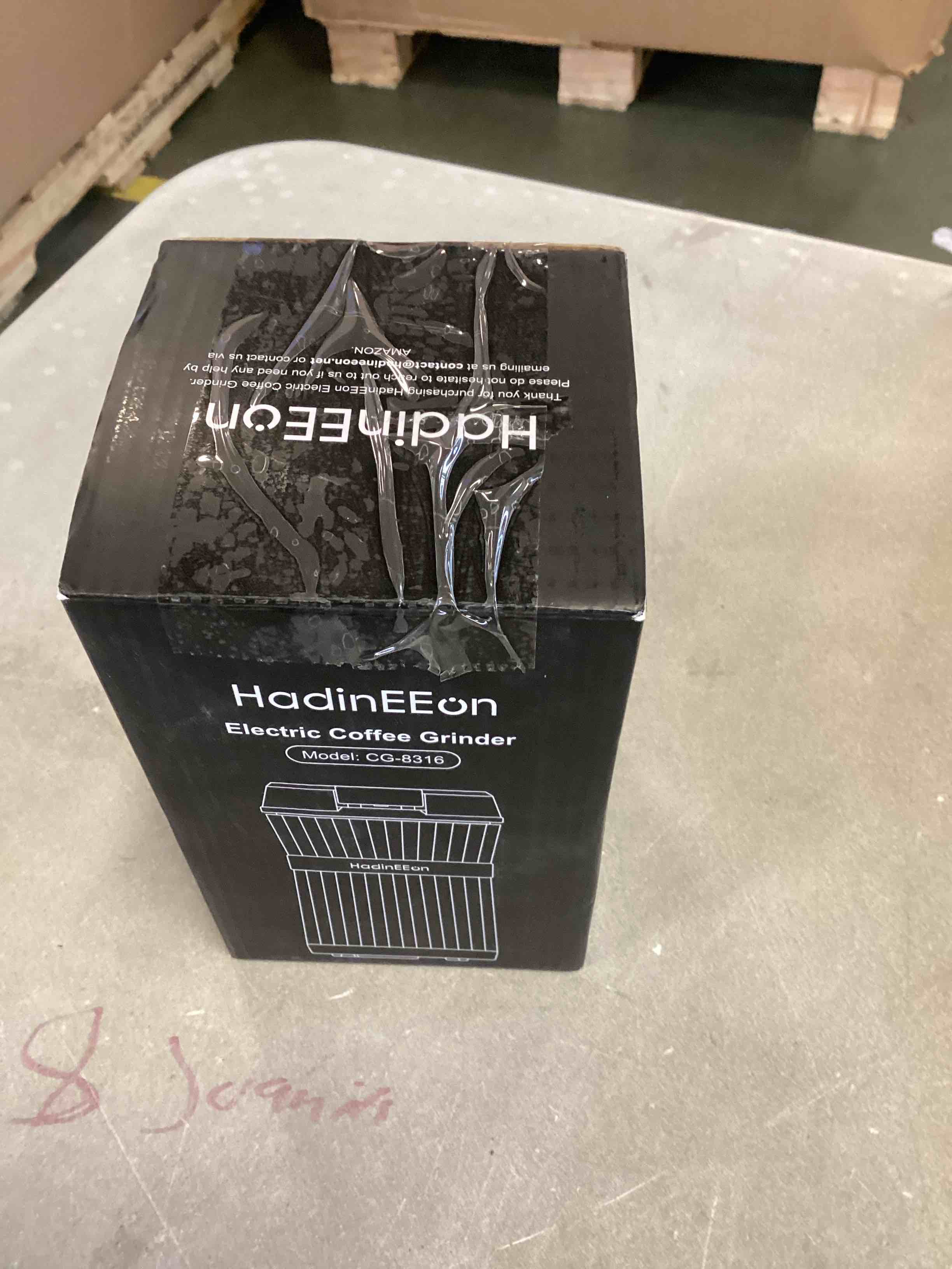 HadinEEon Electric Coffee Grinder Mill Model CG8316 Push Button Lid