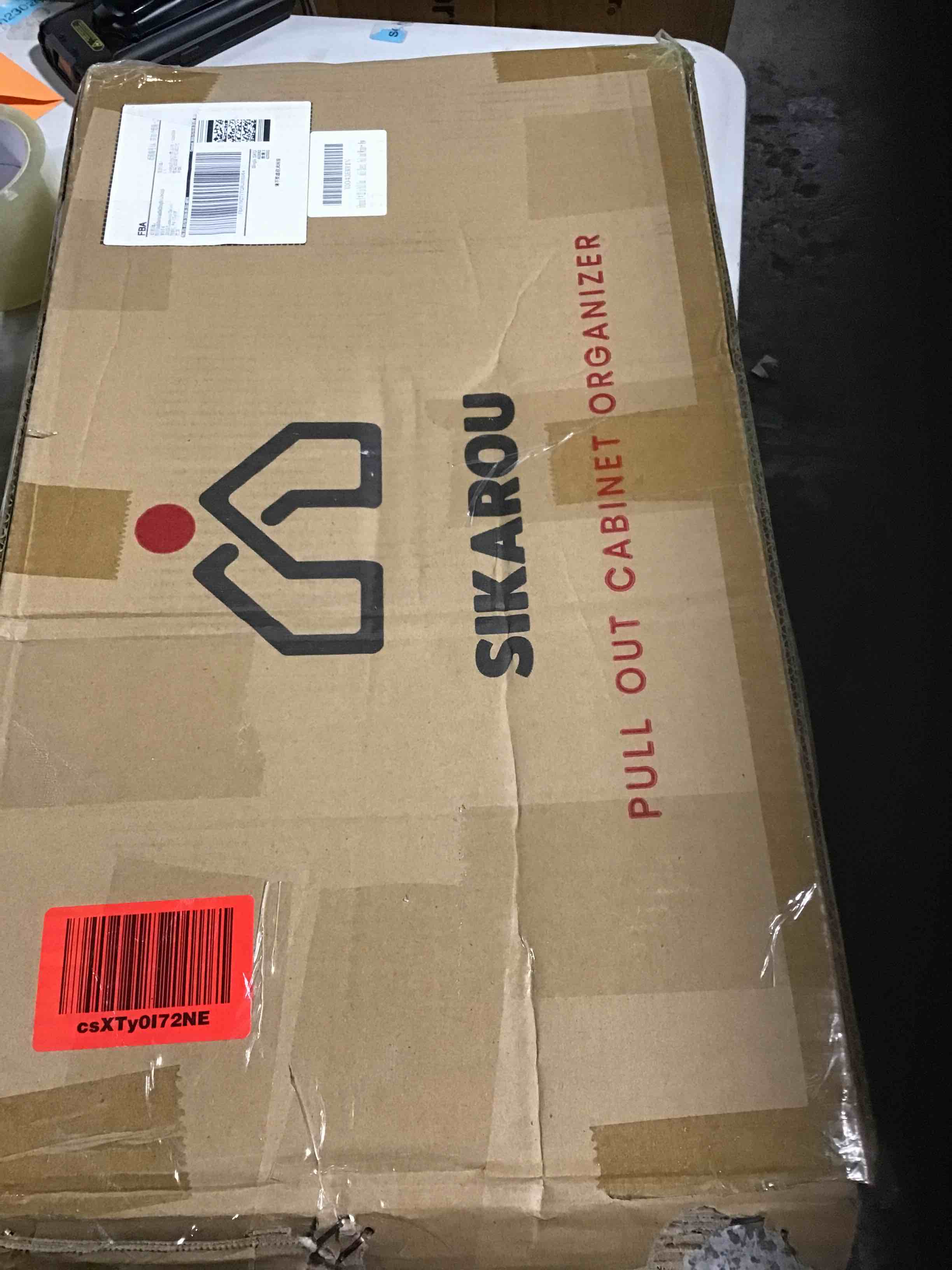 8 * 22 in Pull Out Wooden Bakeware Organizer Shelf for Base Kitchen Cabinets, Heavy Duty Cabinet Pull Out Shelves for Baking Sheets, Cookie Sheets, Foil and Wraps 8*22IN