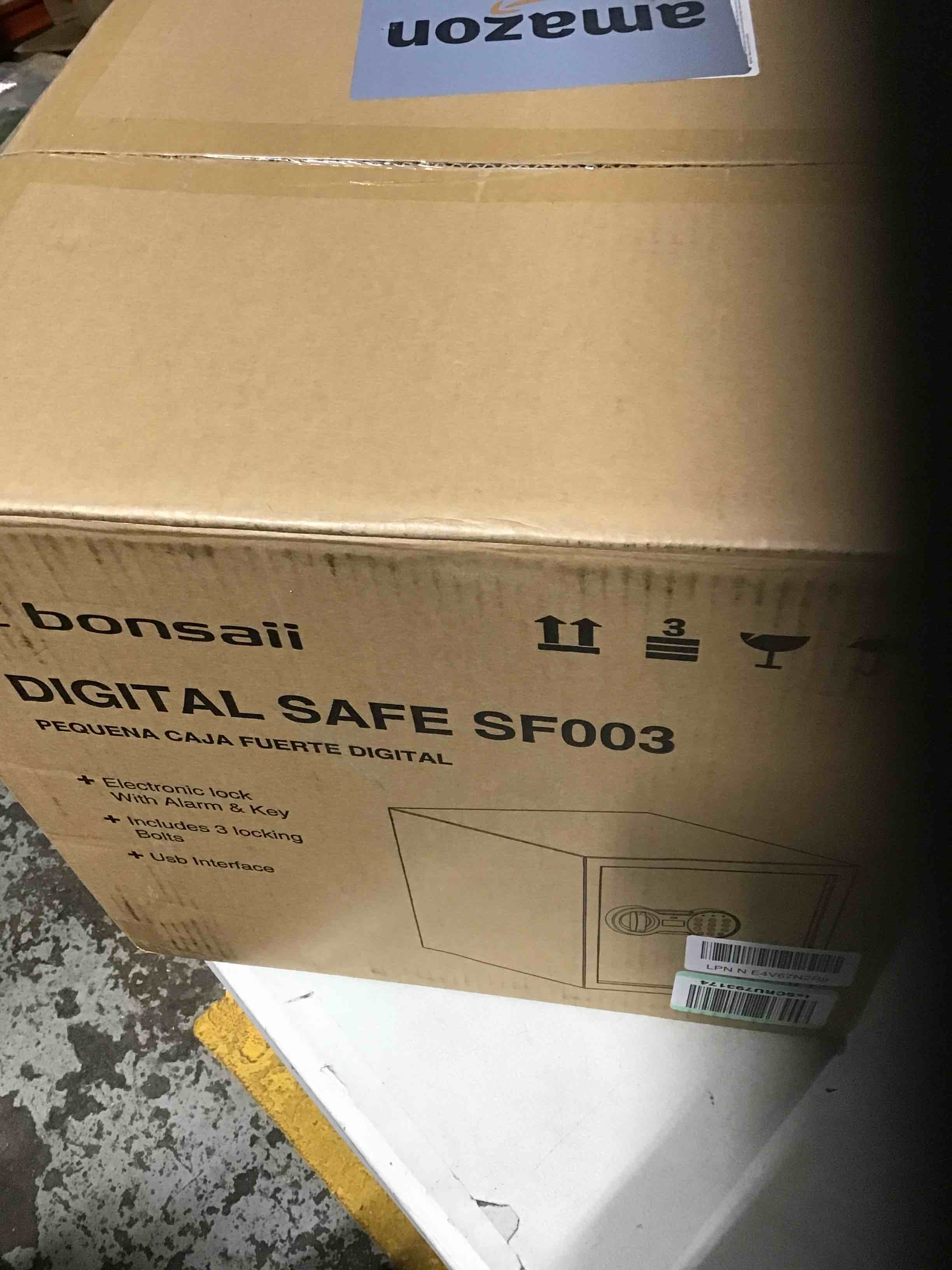 Bonsaii Safe Box, Money Safe with Digital Keypad Lock, 1.2 Cubic Feet Home Safe Box with Removable Shelf, Steel Security Cabinet Safes for Home, Hotel, Office, Valuables, 12.99 x 14.17 x 12.99 Inches