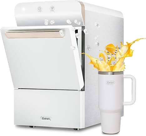 gevi nugget ice maker, 38lbs/24h countertop pellet ice machine  chewable pebble ice maker for home kitchen, office,  