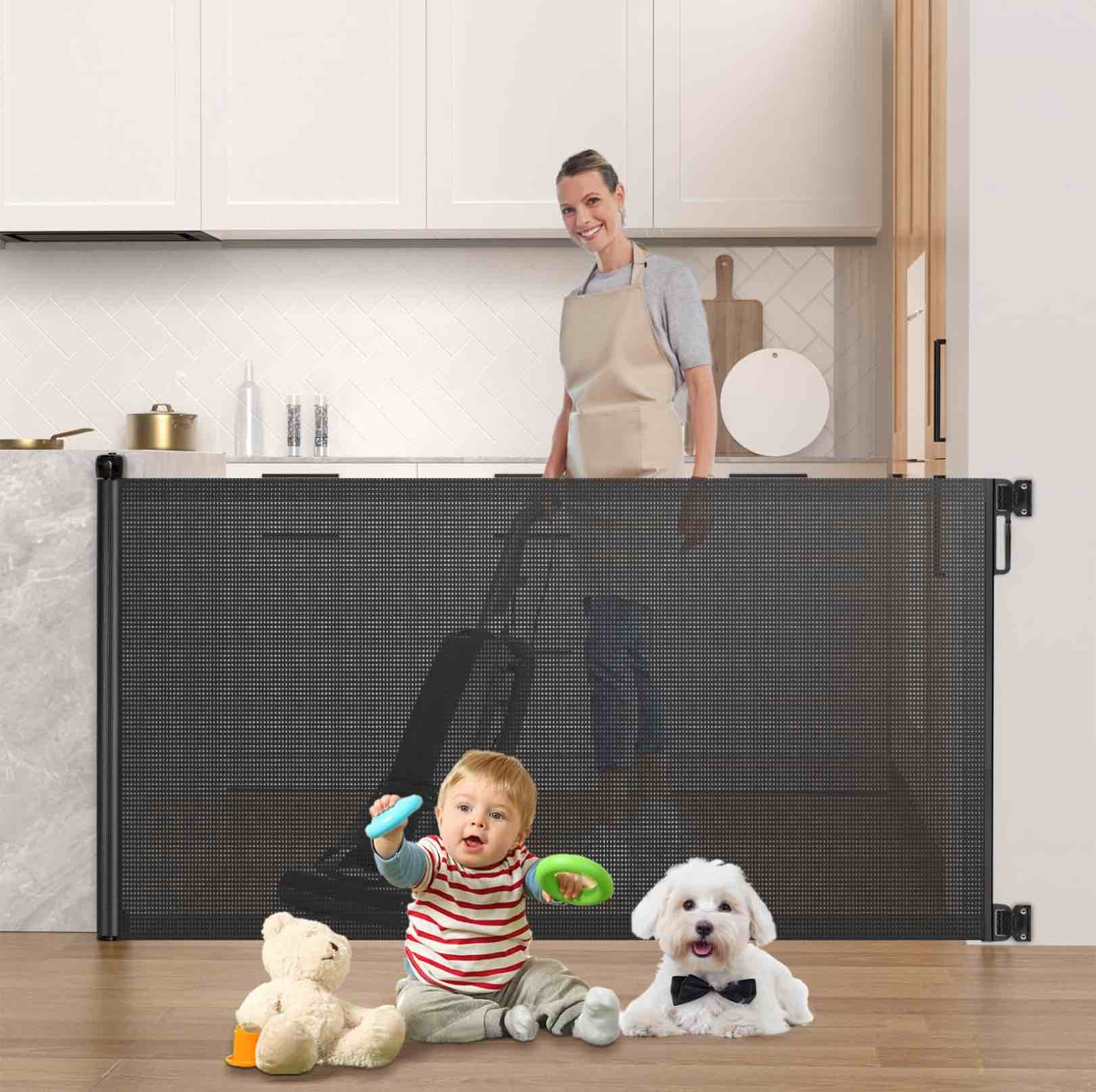 Assortment of Miscellaneous products (May Include cordless shade, curtain rods, retractable baby gate, Led universal linear lamp and more or other use)