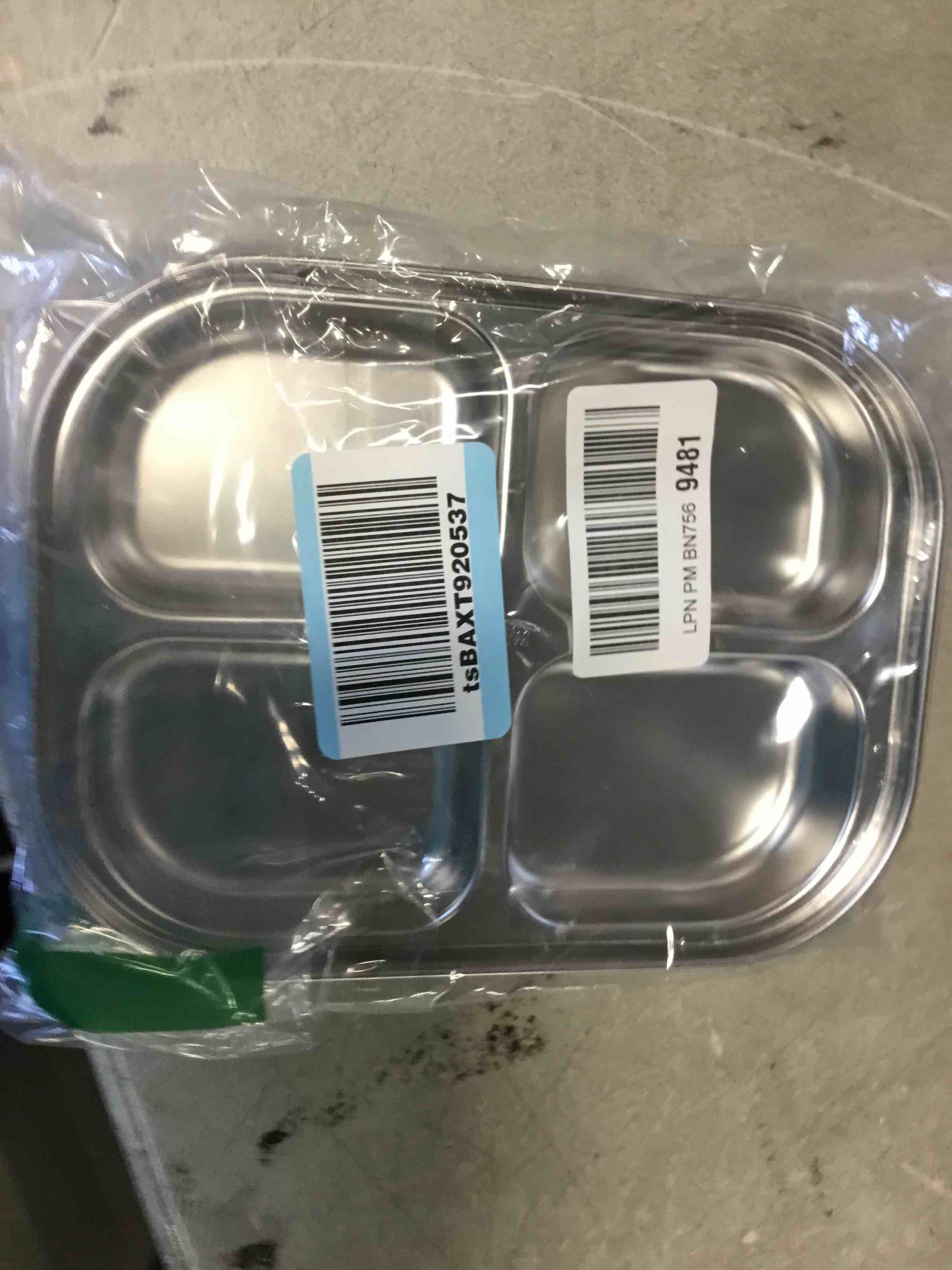 Korean Stainless Steel Divided Plates by KS&E, Little Kids Toddlers Babies Tray, BPA Free, Diet