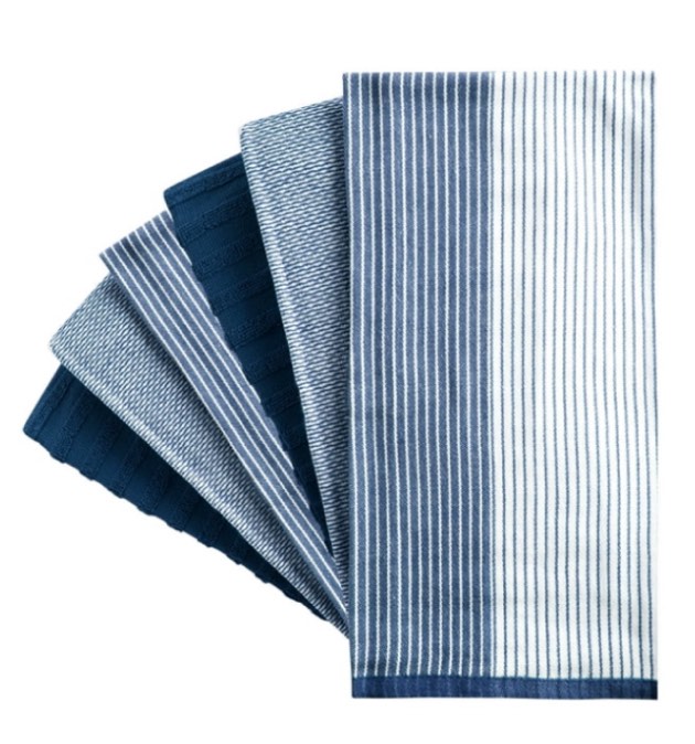 BUMBLE TOWELS DELUXE KITCHEN TOWEL PACK OF 6 50cm X70cm/20”x28” /Navy Blue