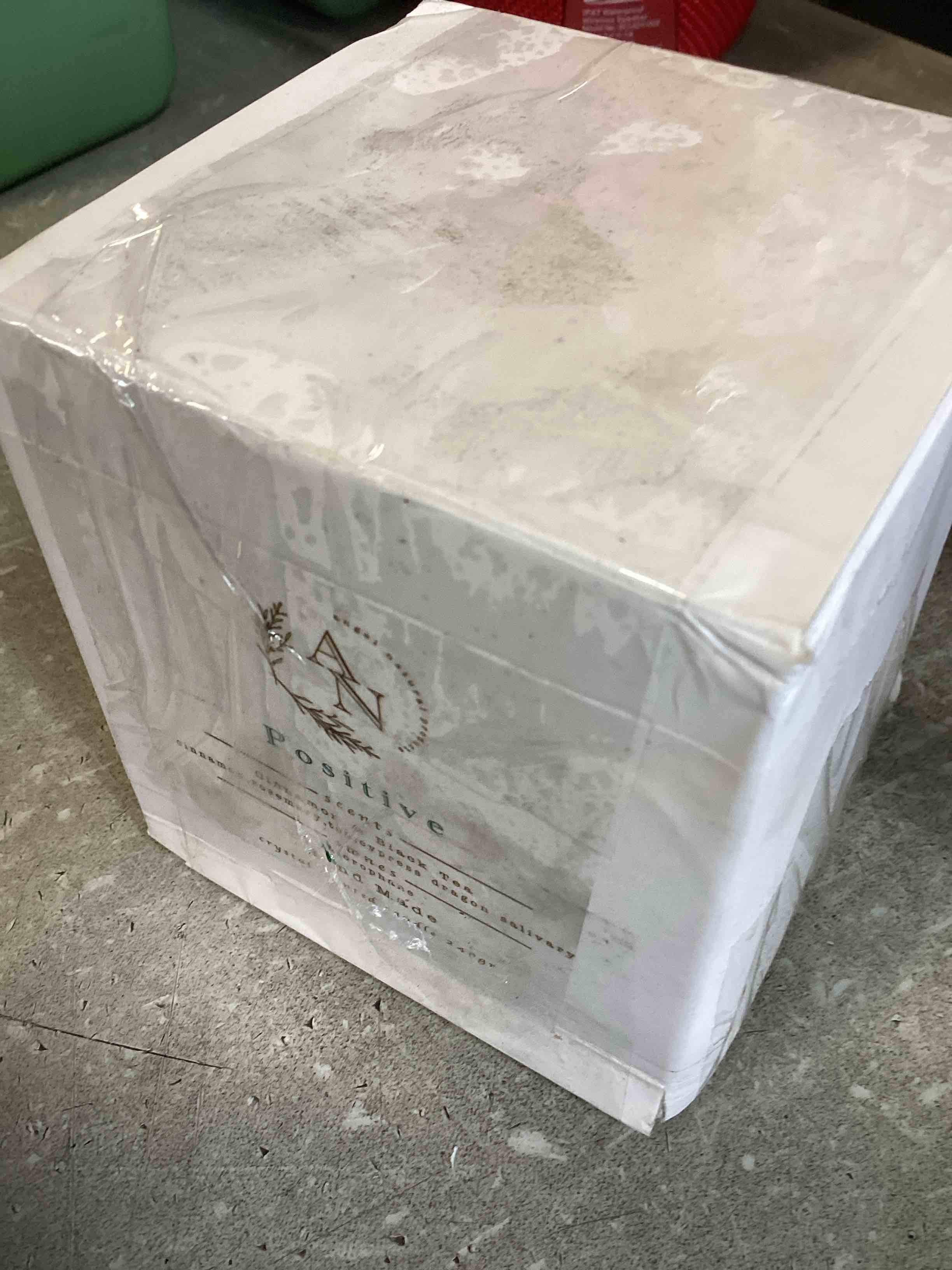 Green Aventurine Soy Candle, Cinnamon & Black Tea, Meditation Candle