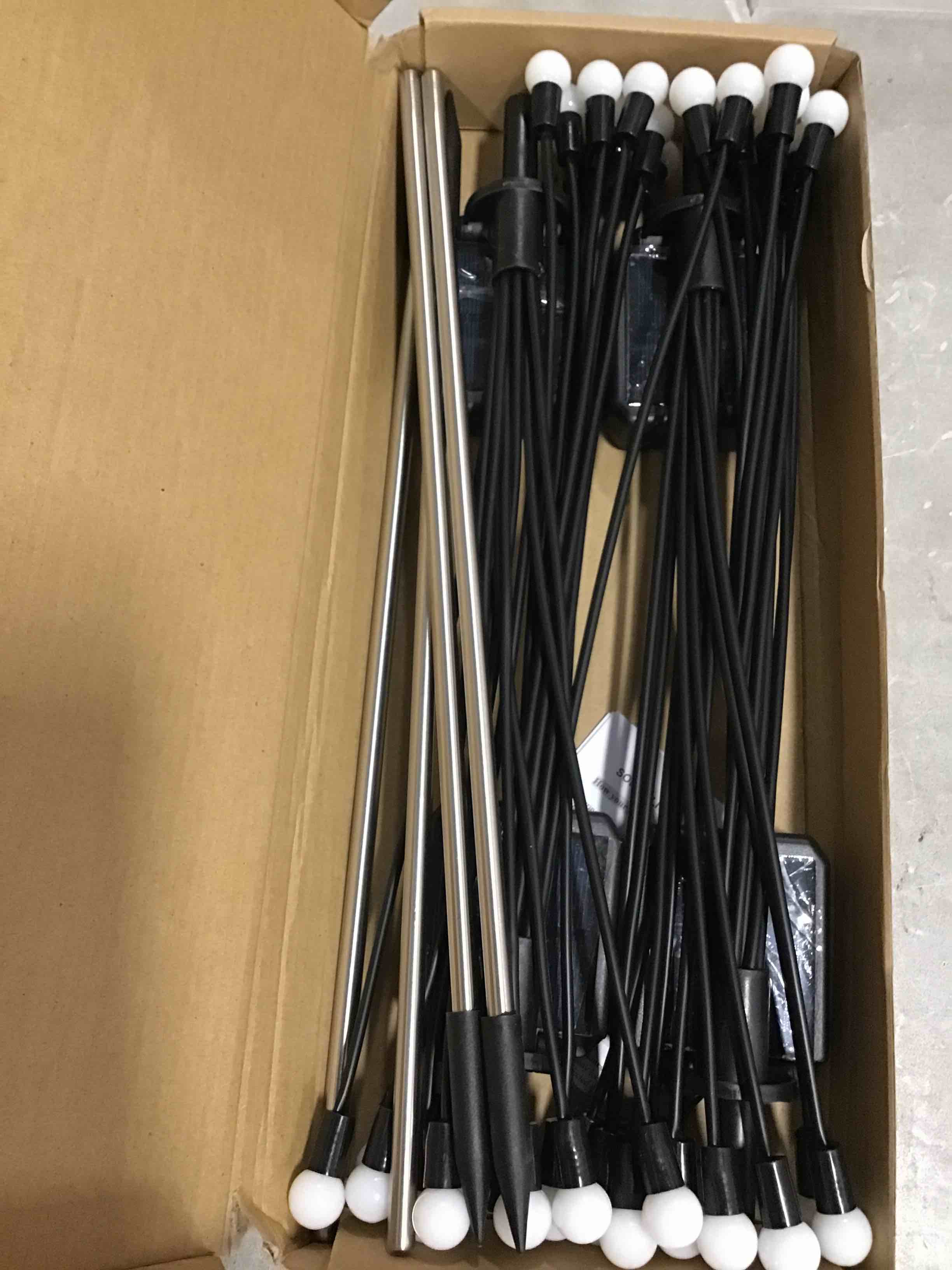 ZWOOS 4-Pack 10 LED Solar Firefly Lights, Solar Outdoor Lights Waterproof for Garden, Patio, Yard - Light Up Whole Night (Steady/Flashing)