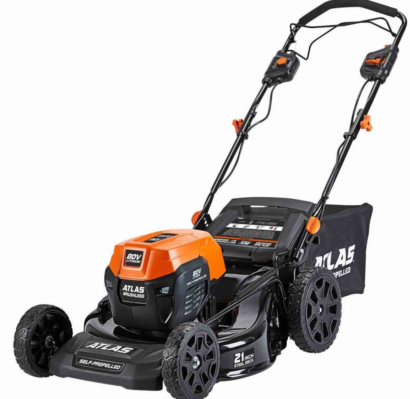 ATLAS 80V Brushless Cordless 21 In. Self-Propelled Lawn Mower - Tool Only
