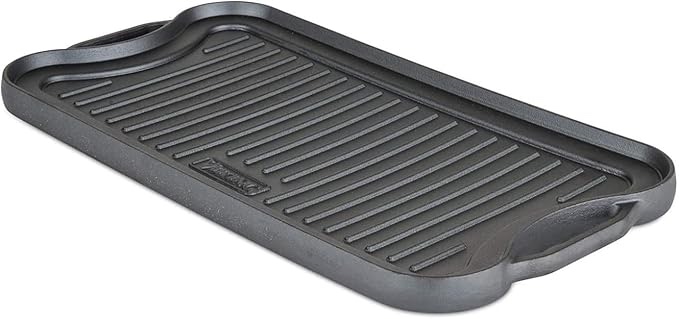 Viking Enamel Cast Iron Reversable Grill and Griddle Pan, 20 Inch