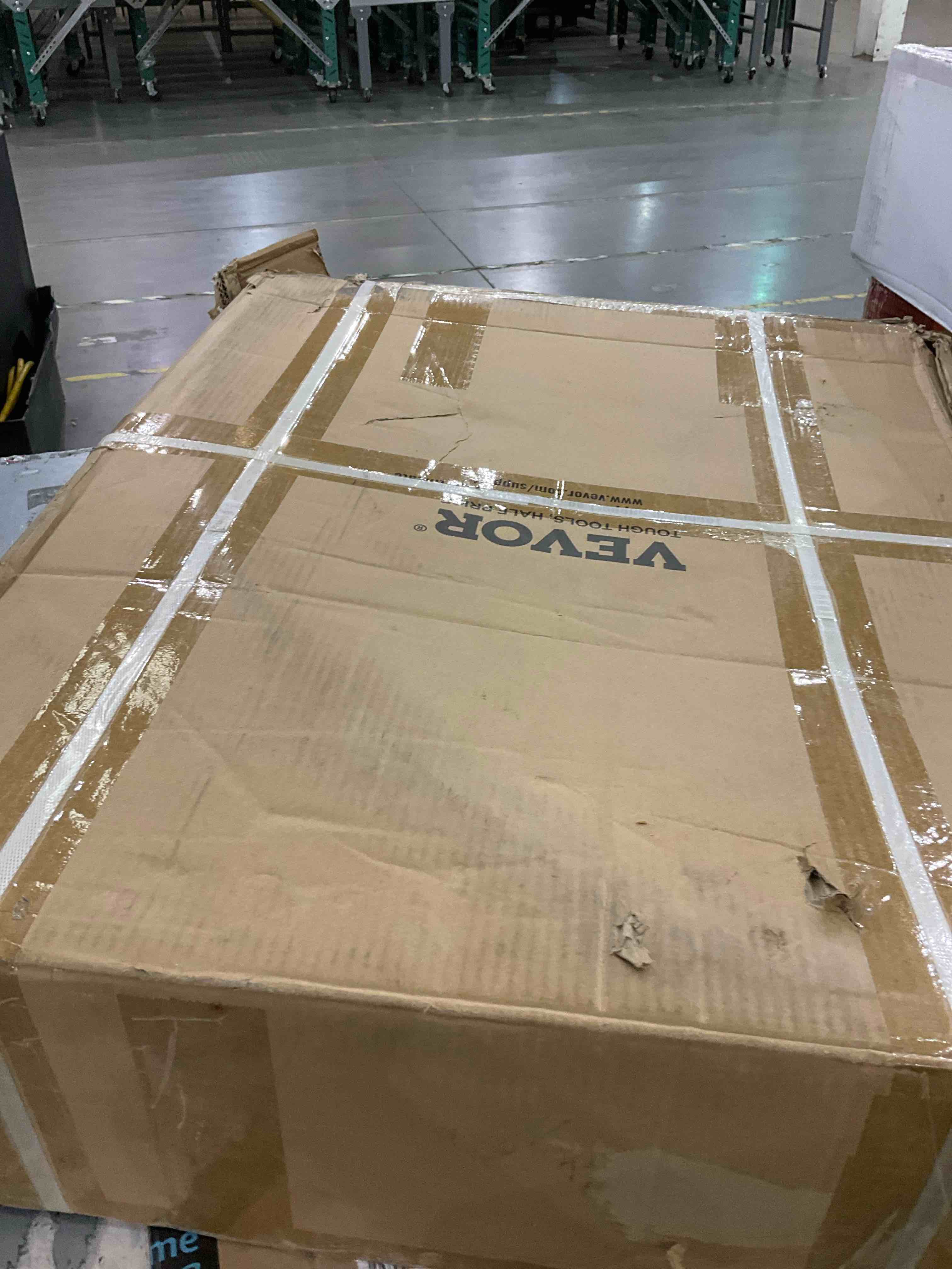 VEVOR Extra Large Dog Stroller for Dogs Up to 160lbs, 4 Wheel Handle