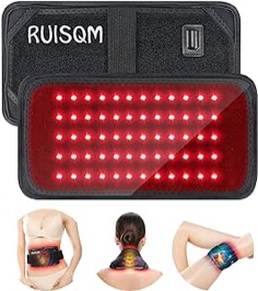 Red Light Therapy for Body - LED Red & Infrared Light Therapy Belt Device with 850nm Near Light and 660nm Red Therapy Light for Back Shoulder Muscle Pain Relief 60 LEDs