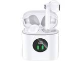 MIFA True Wireless Earbuds, TWS Bluetooth Headphones Stereo Sound Earphones, 30H Playtime Wireless Charging Case & Power Display, Sweat Proof Dual Bluetooth 5.0 Headset with Built-in Mic for Sports