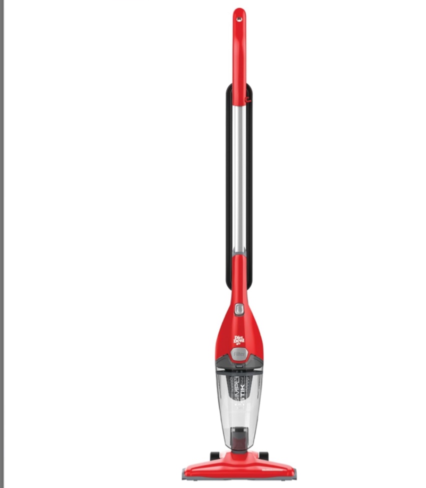 Dirt Devil Simplistik Plus 3-in-1 Bagless Corded Stick Vacuum SD22010,Red