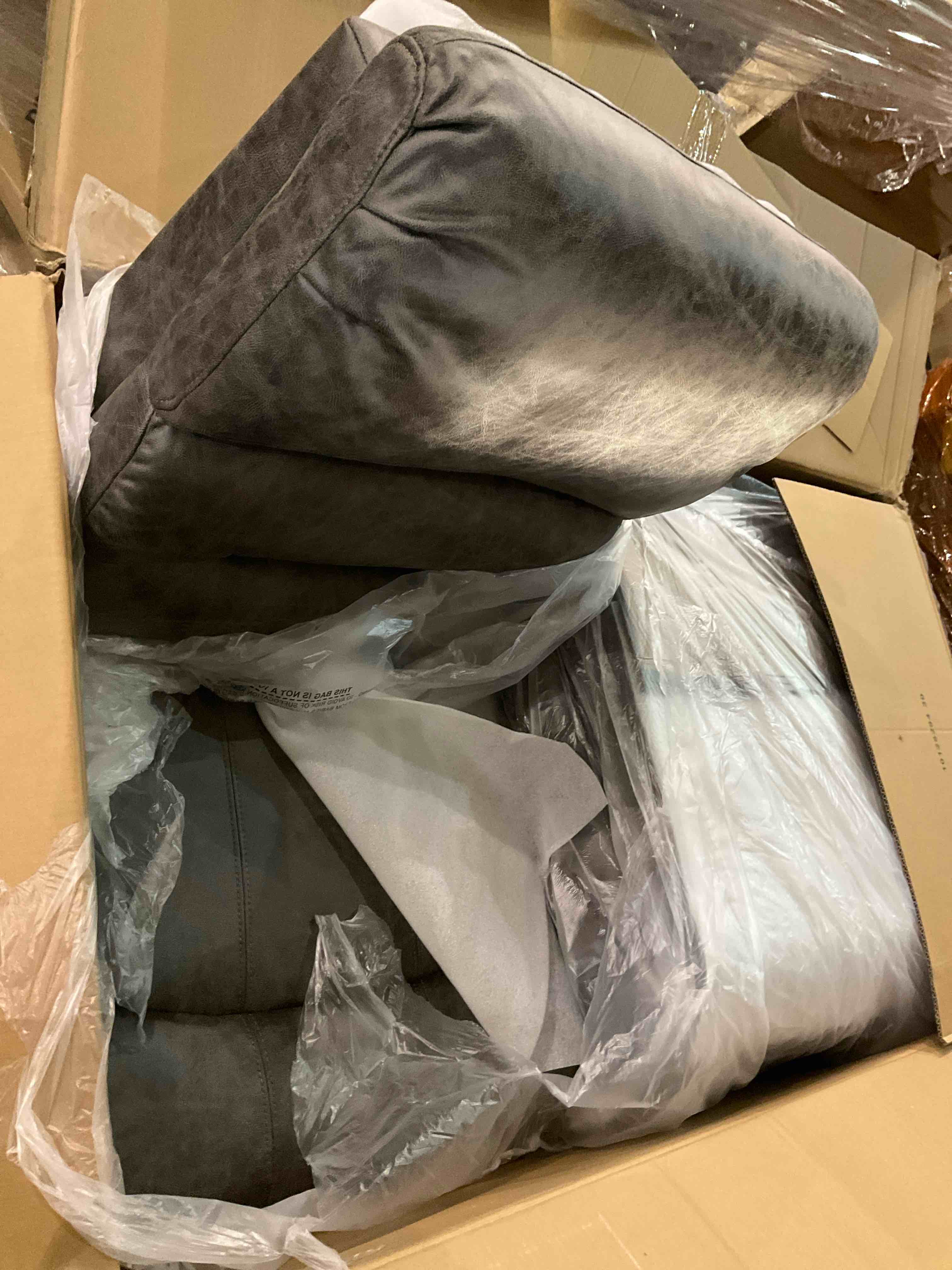 Leather Right Arm Loveseat Sofa 