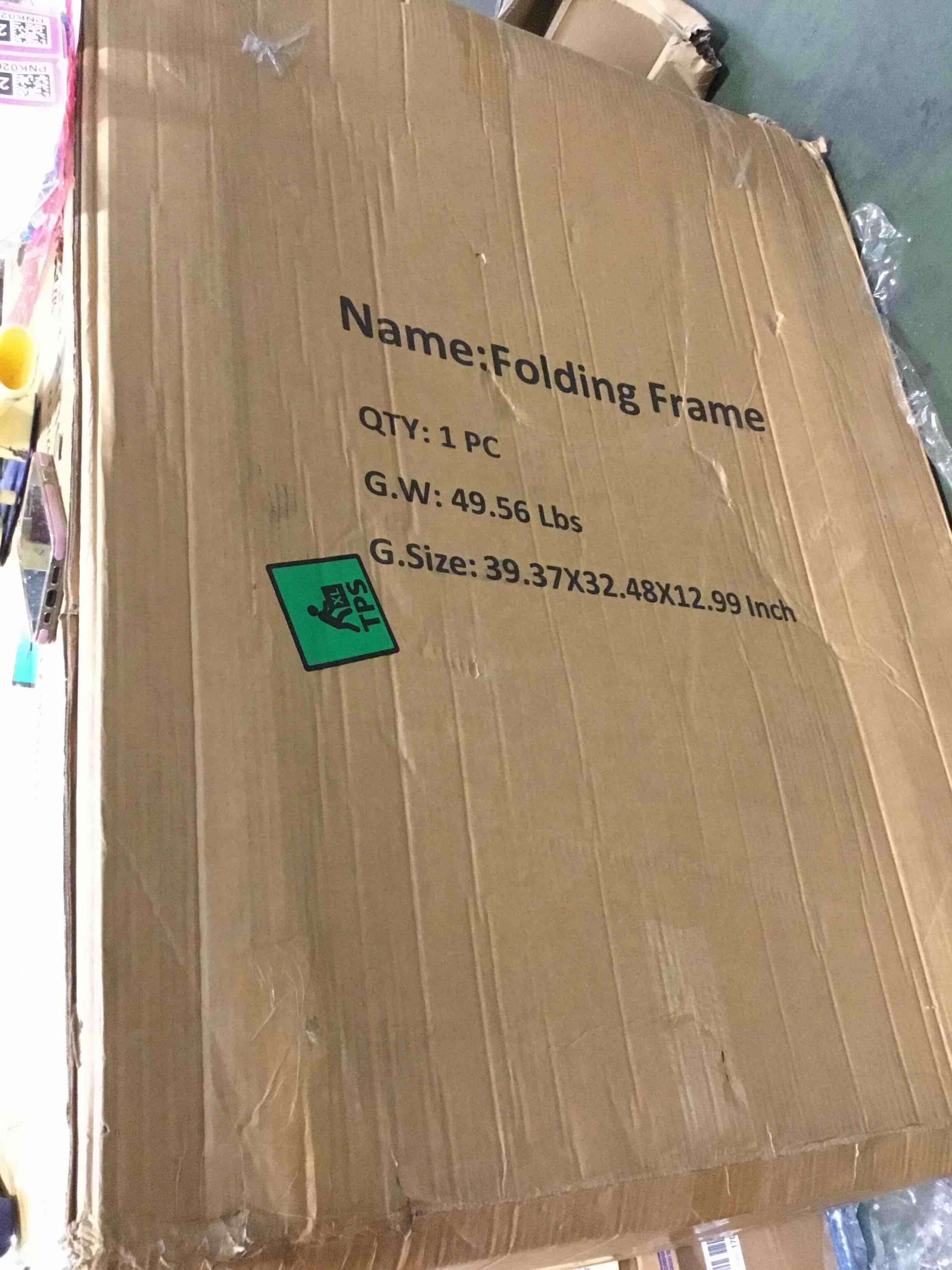 EconoHome Folding Bed with Mattress Twin Size Bed Frame Portable