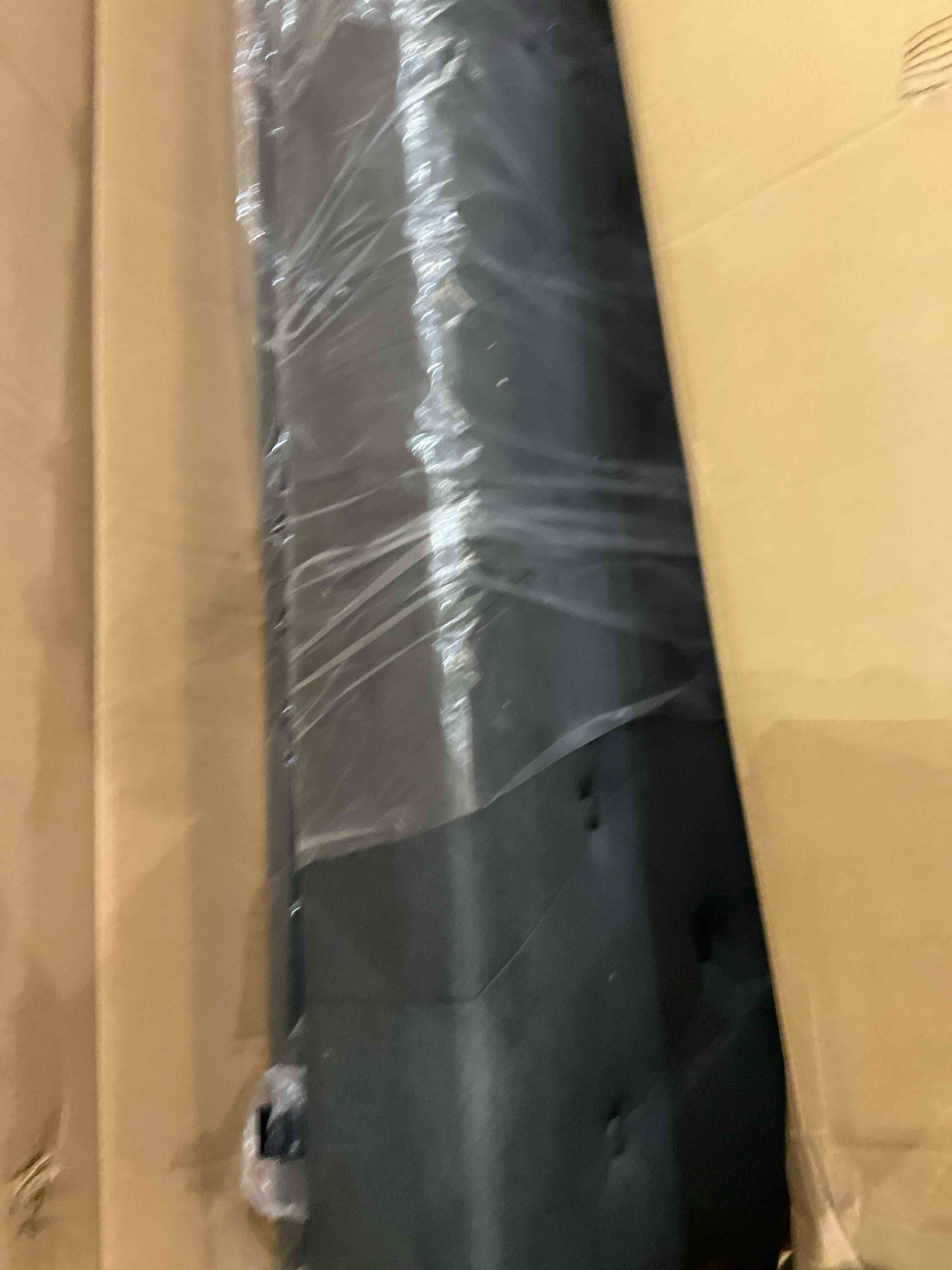 Kadeer Lift Up Bed Frame with Charging Station & LED Light, Upholstered Bed with Button Tufted