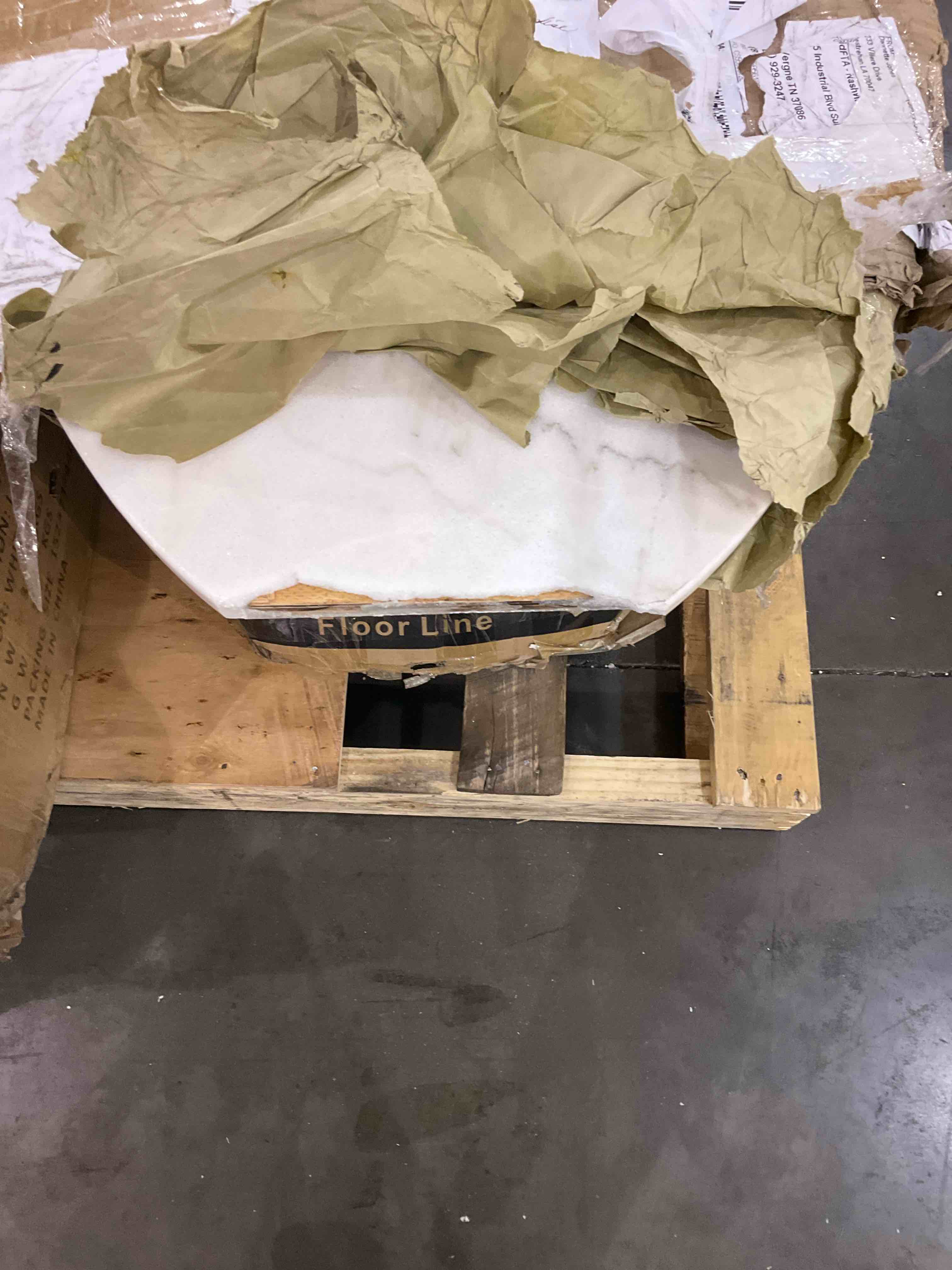 Lizeth Marble Top Accent Table