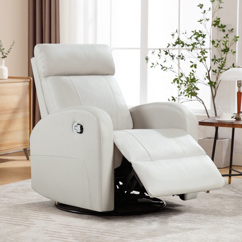 Siru 30.3'' Leather  Swivel Rocker China