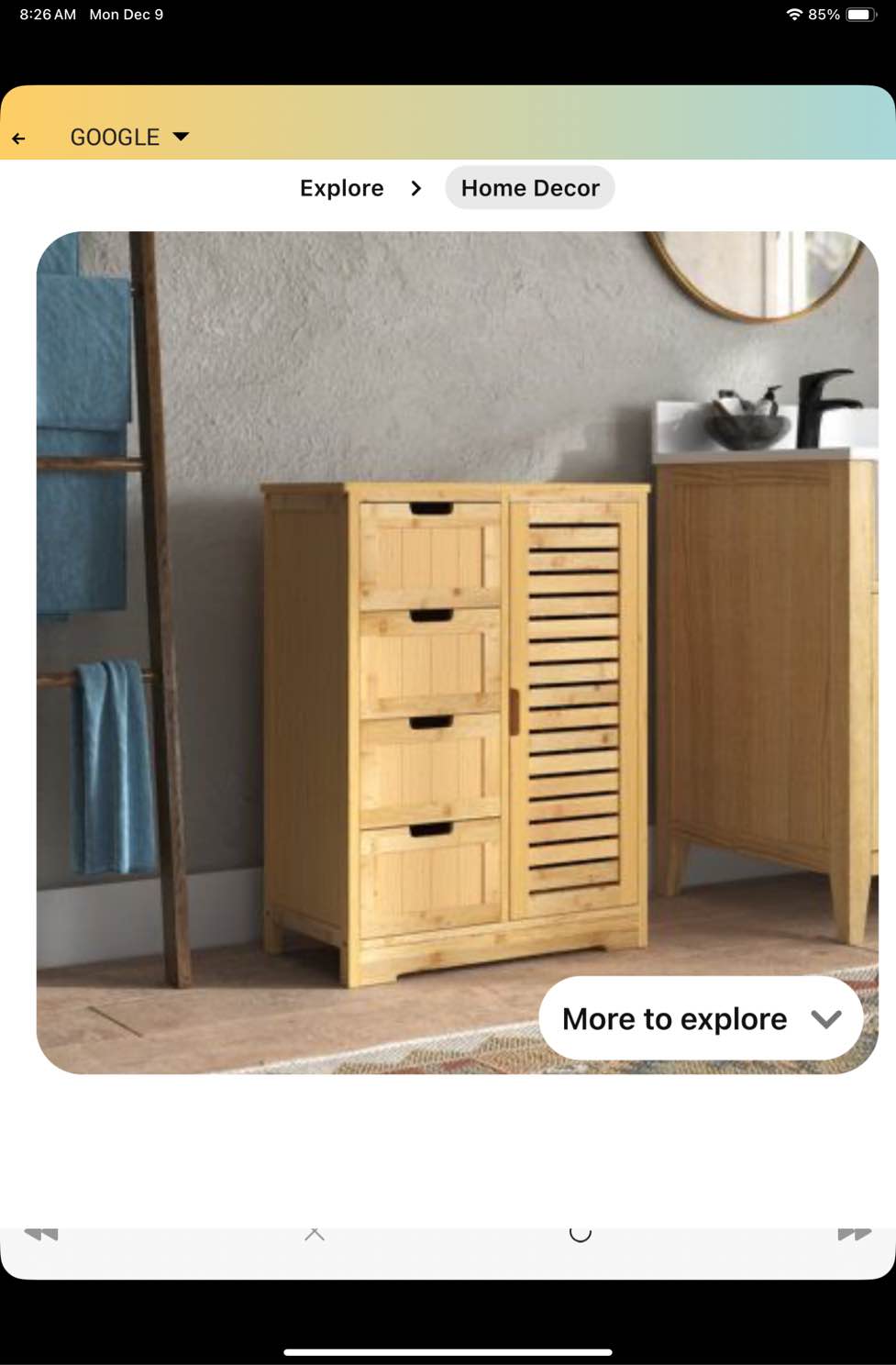 Fyllia 24" W x 32.5" H x 12" D Solid Wood Free-Standing Bathroom Cabinet