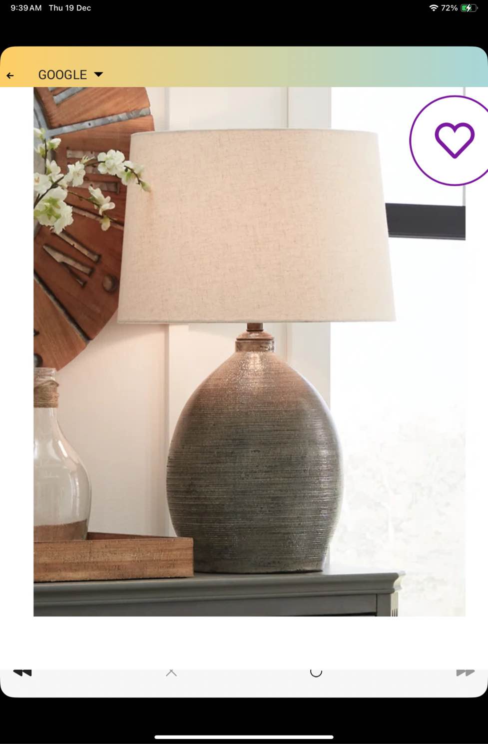 Gambrell 27.5" Gray Table Lamp
