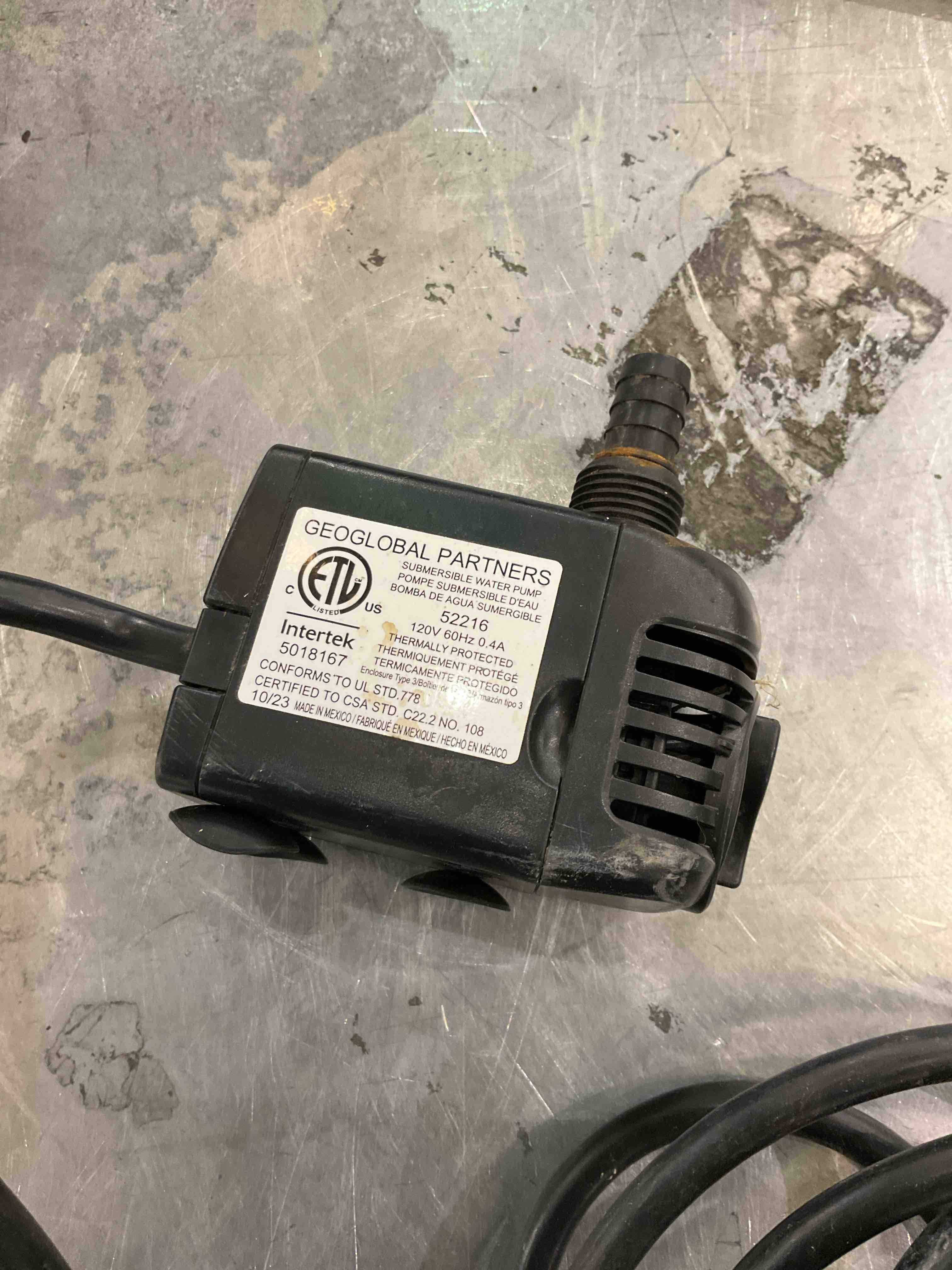 submersible water pump