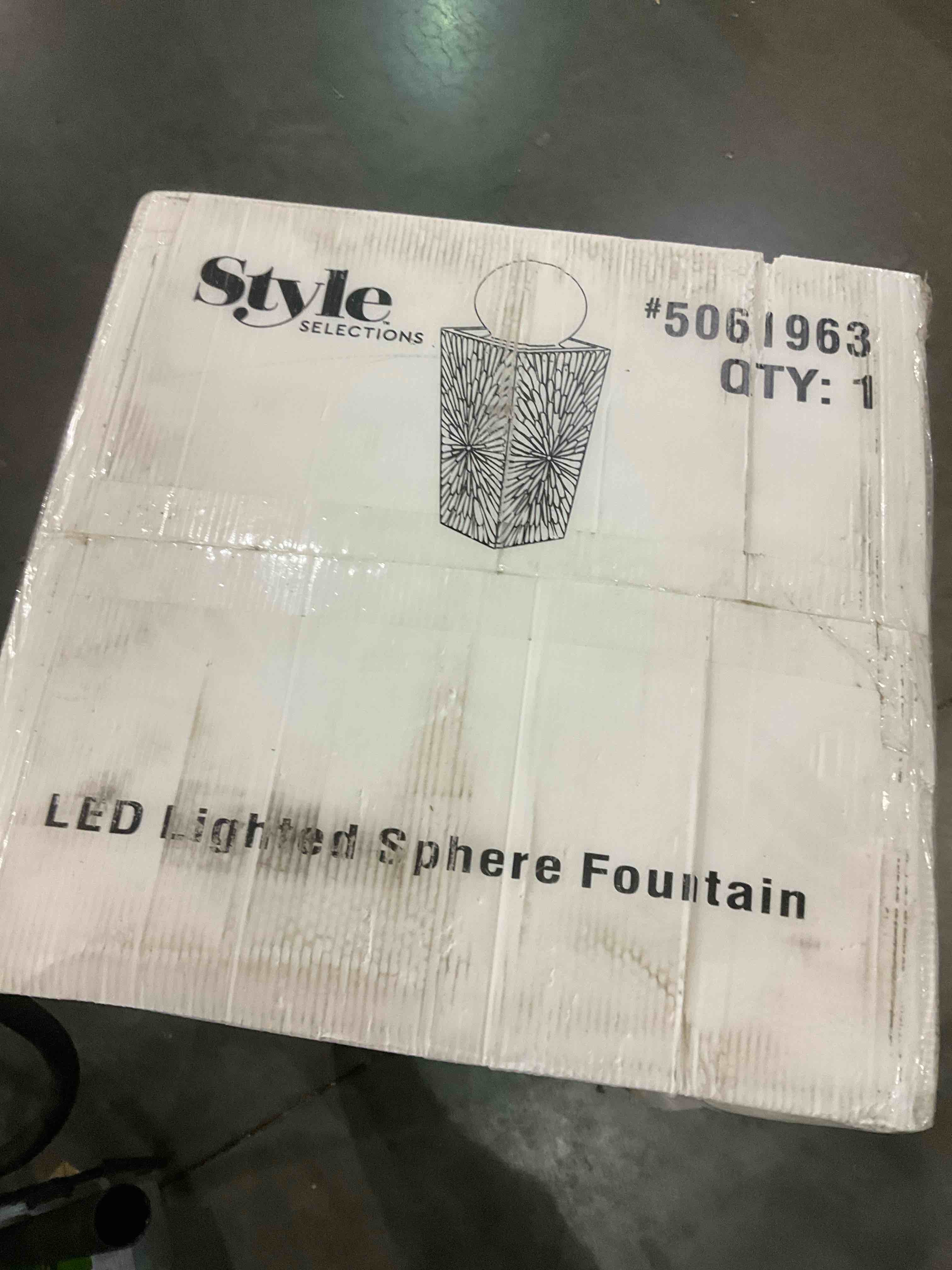 lighted sphere fountain