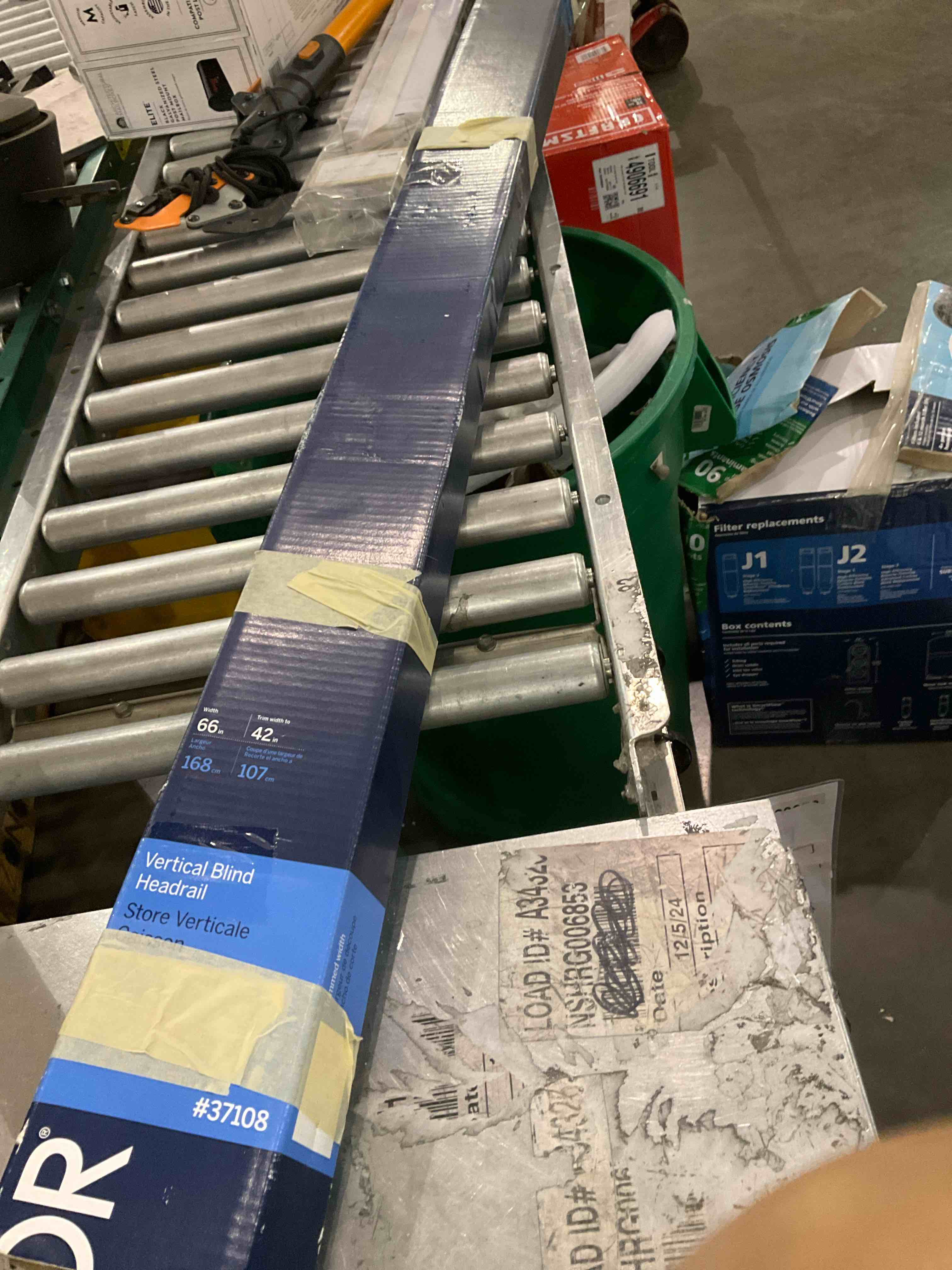 Condition photo showing As Is for vertical blind head rail