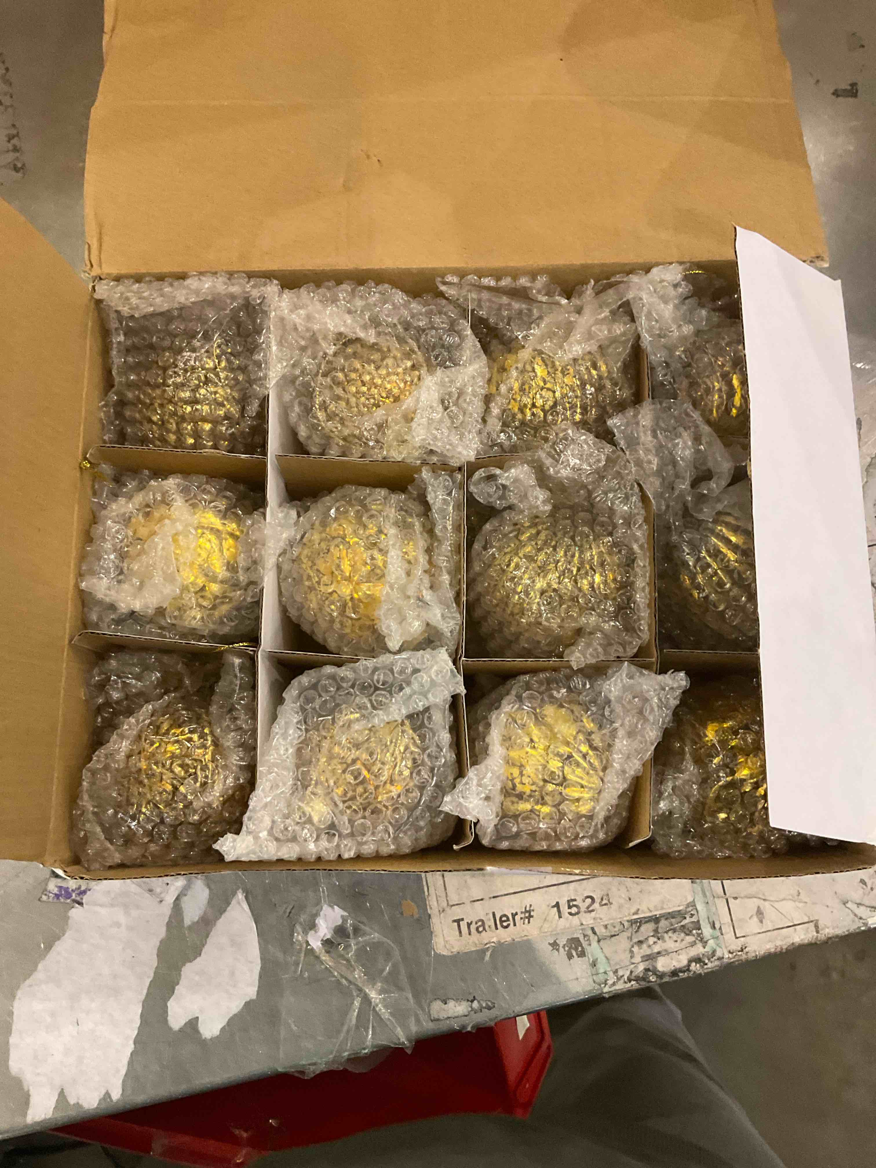 Jenaai 12 Pcs 2.36 Inch Christmas Ball Ornaments plastic Christmas Tree Decorations Hanging Xmas Decorations for Trees Party Wedding Holiday, 6 Style(Gold)