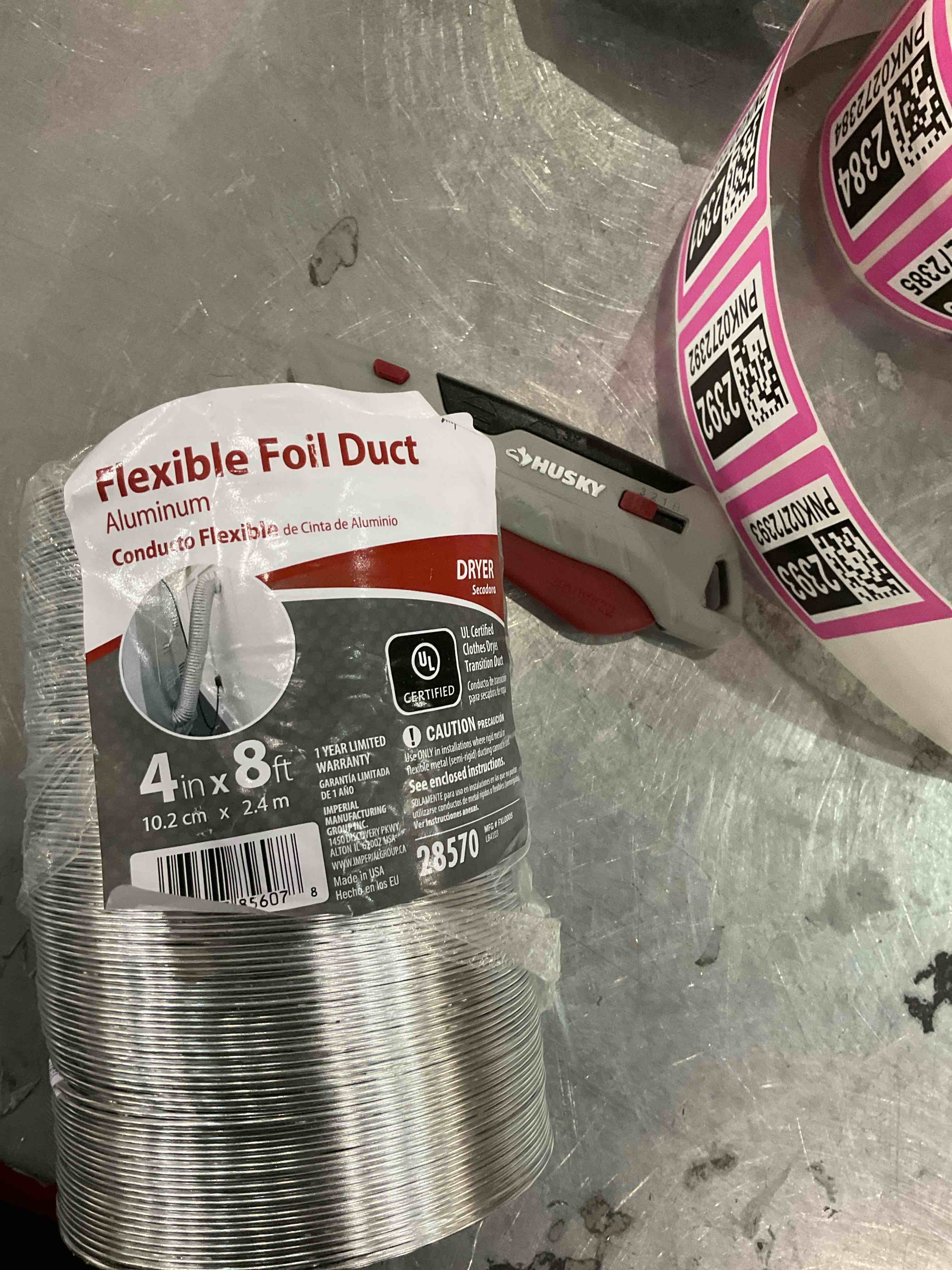 Flexible foil duct 