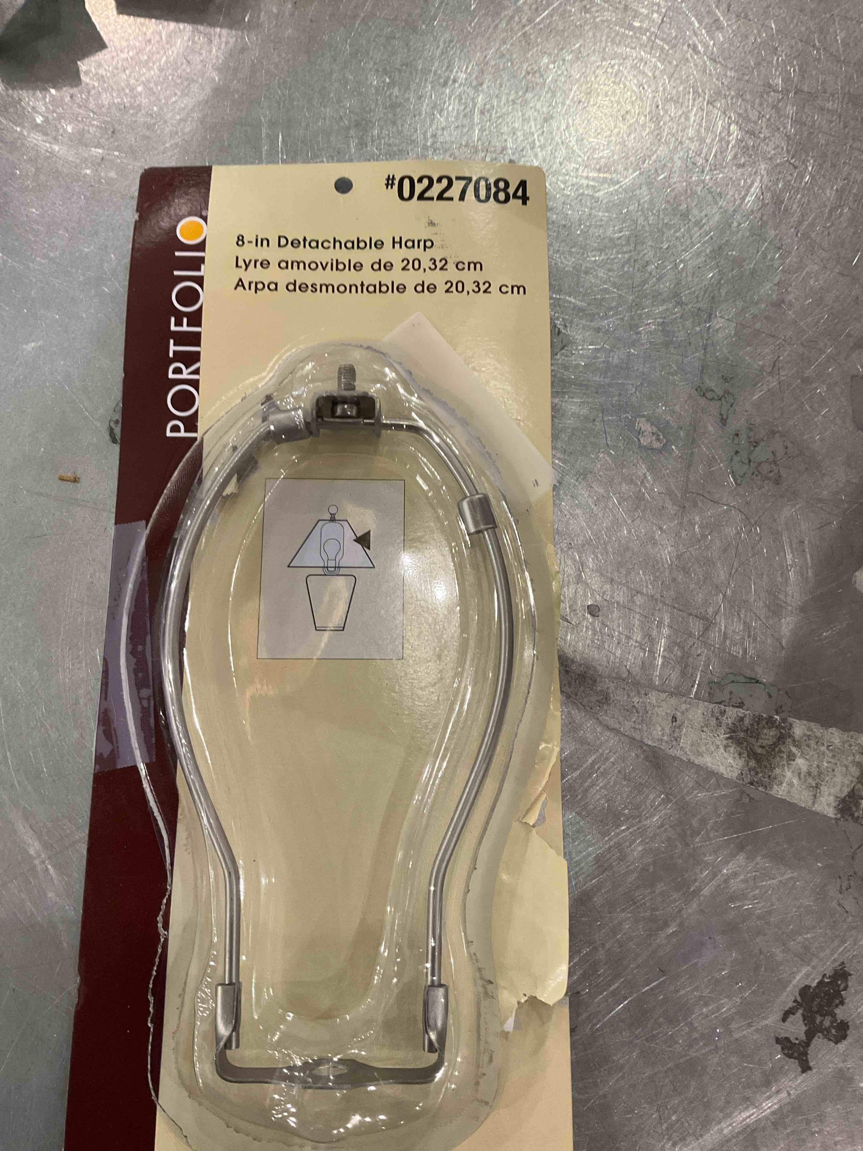 8 in detachable harp