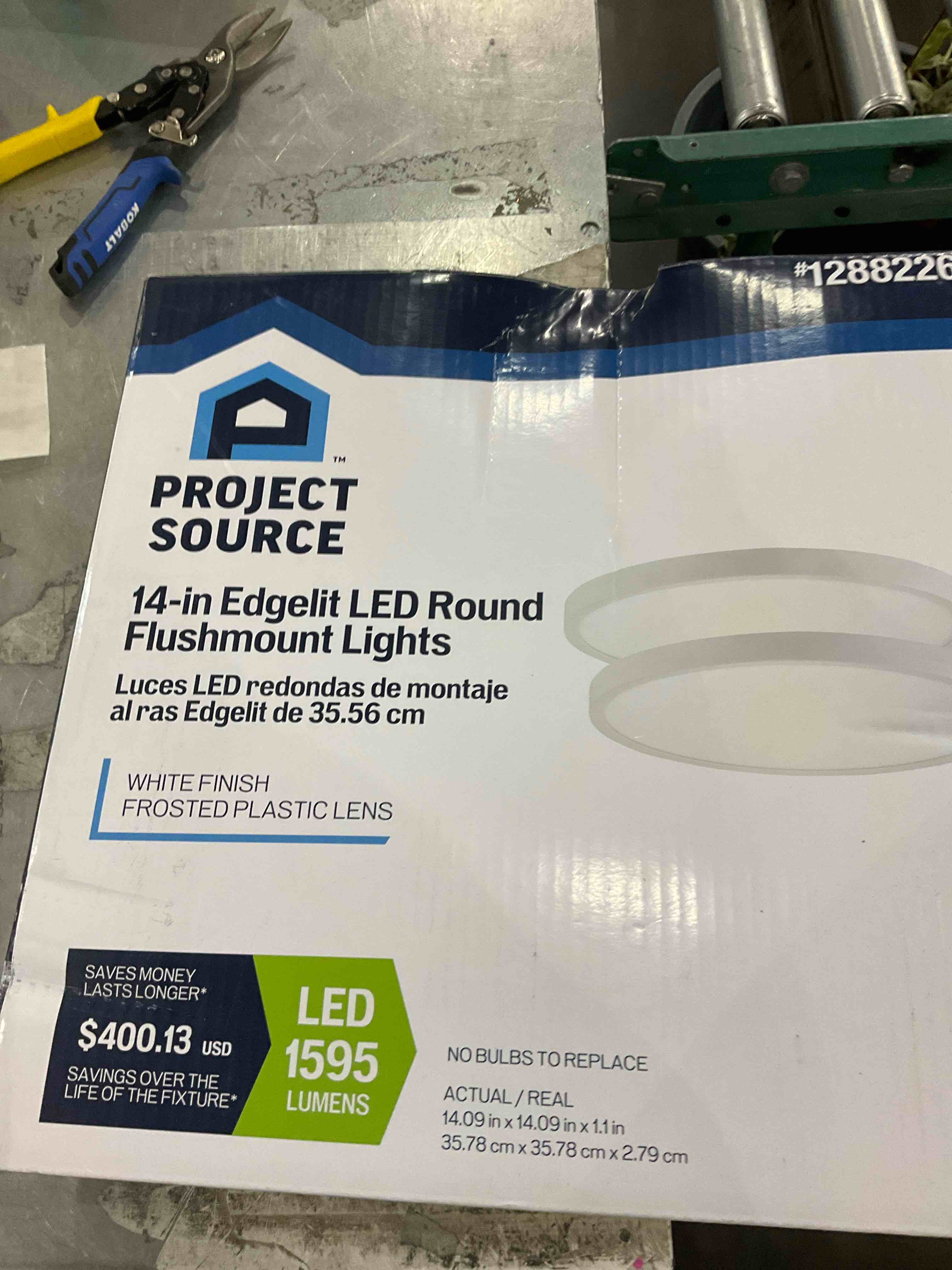 14 in led flush mount lights