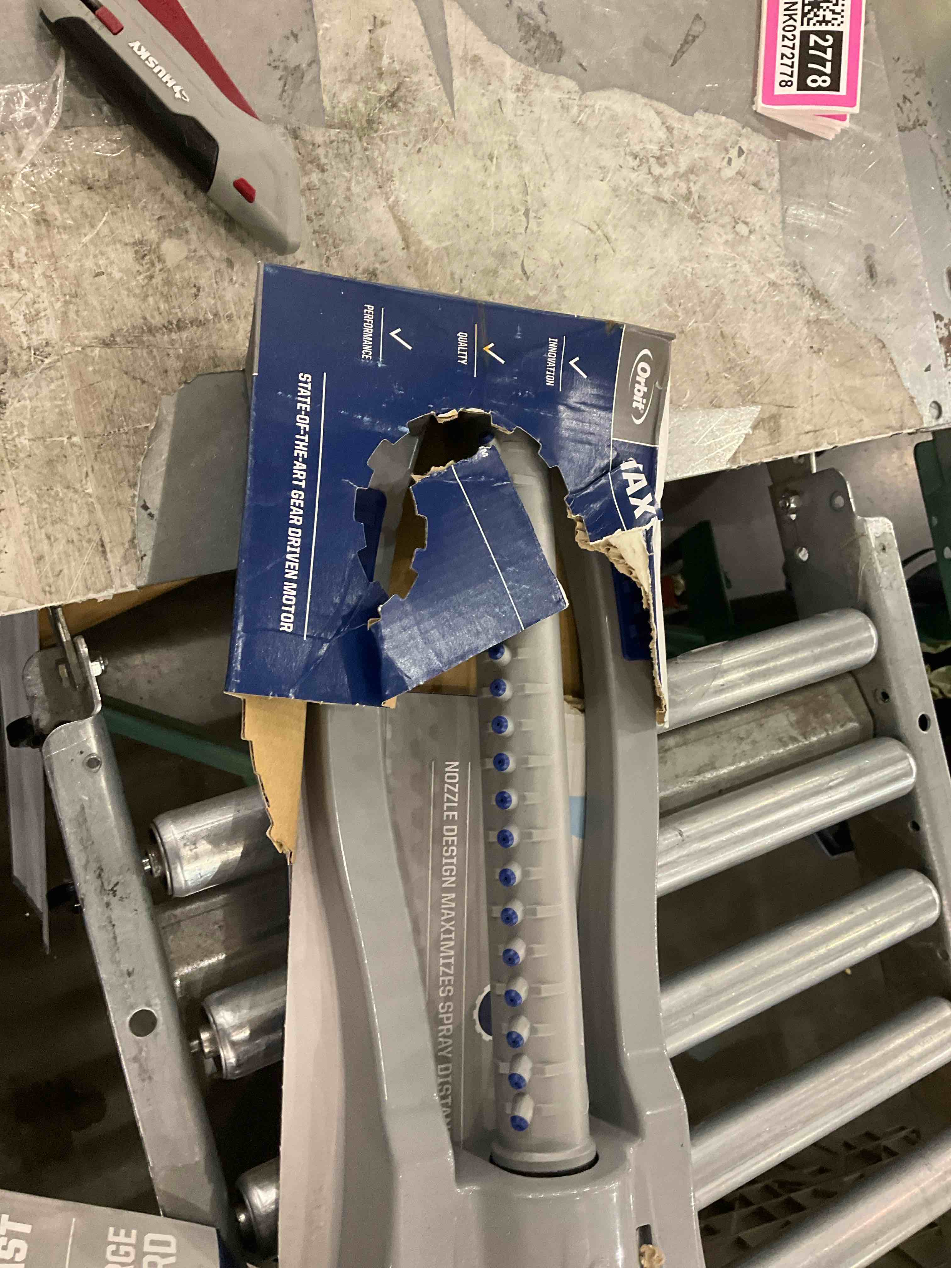 Condition photo showing As Is for Plastic Sprinkler