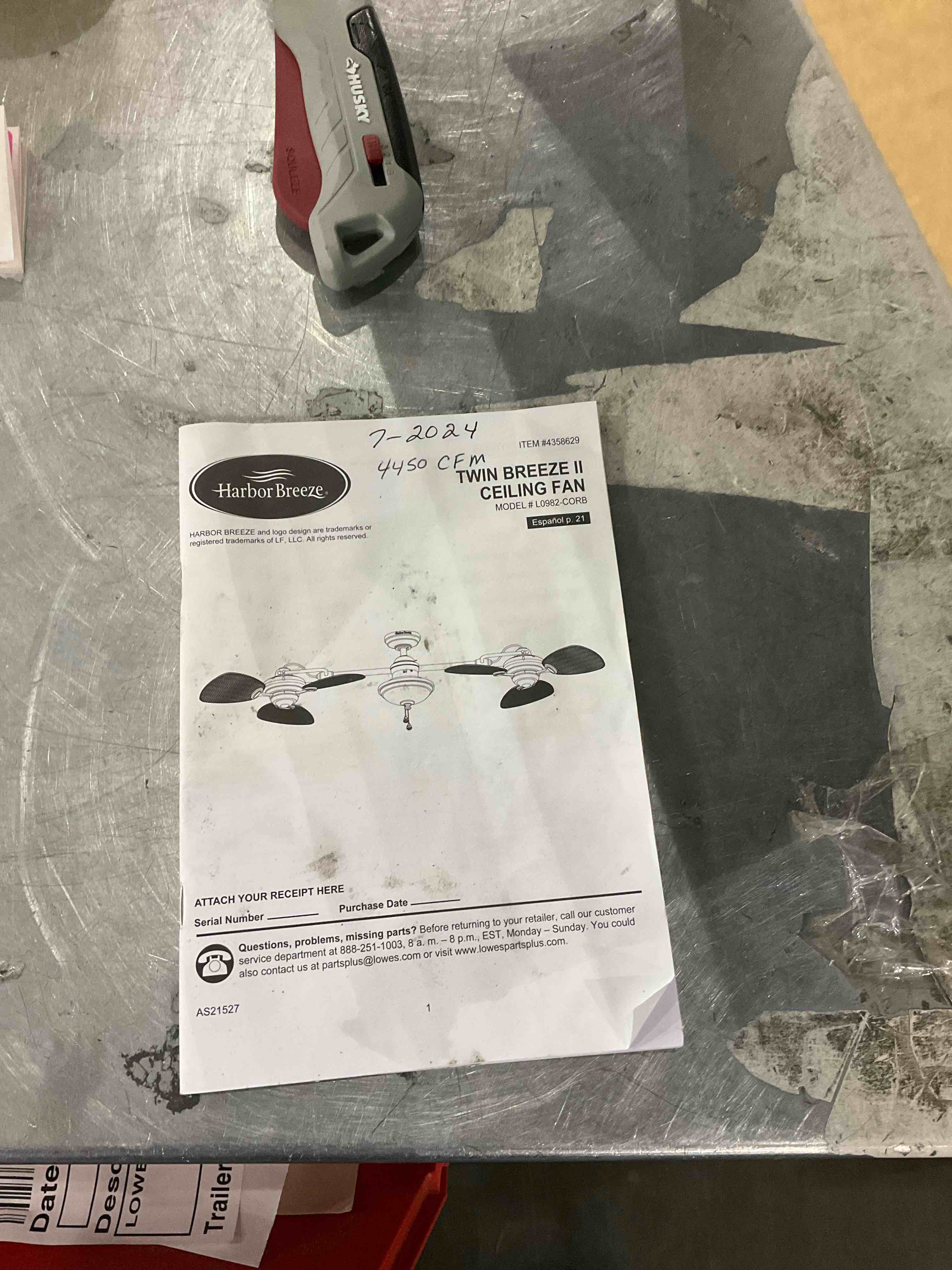 Twin breeze II ceiling fan