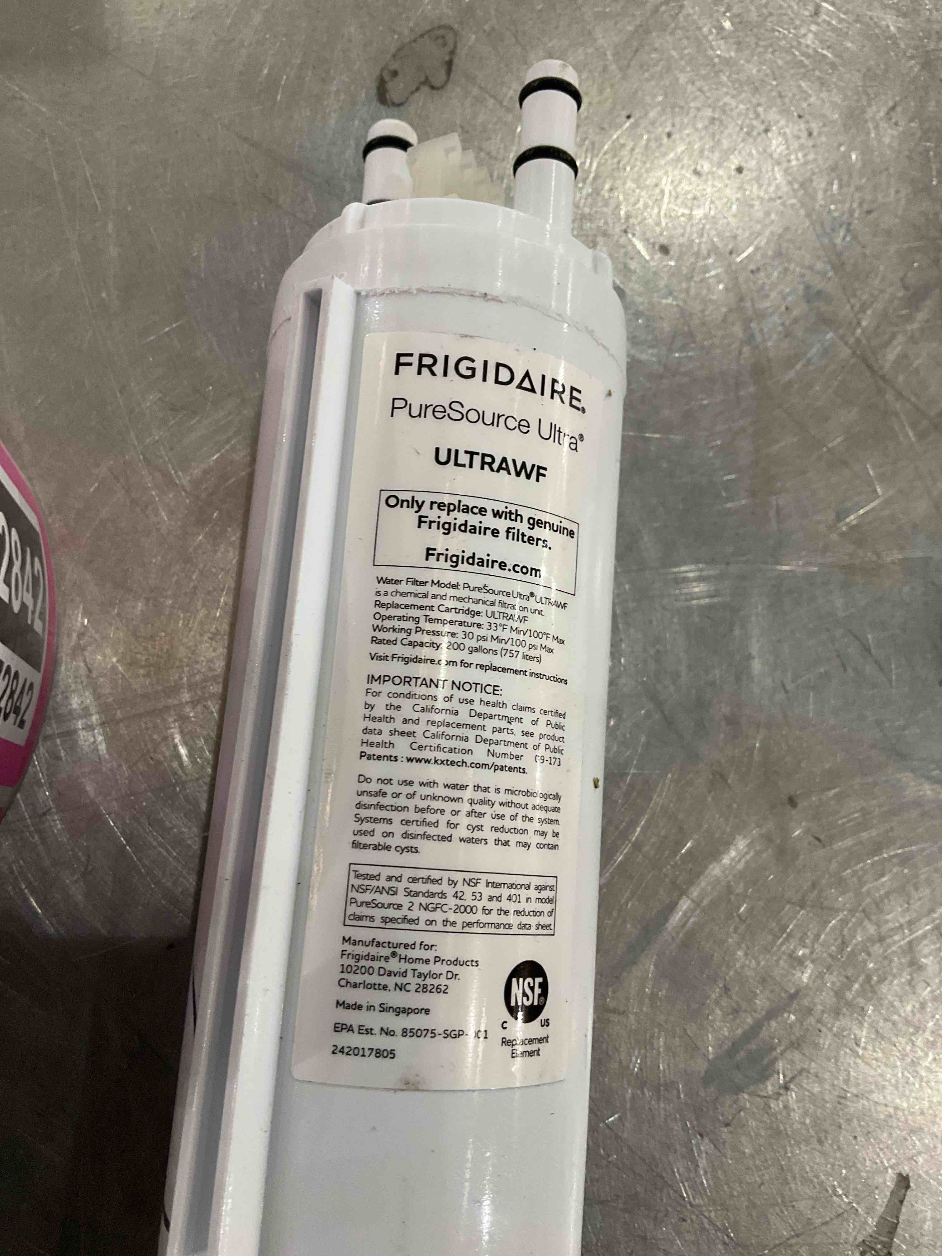 Frigidaire water filter