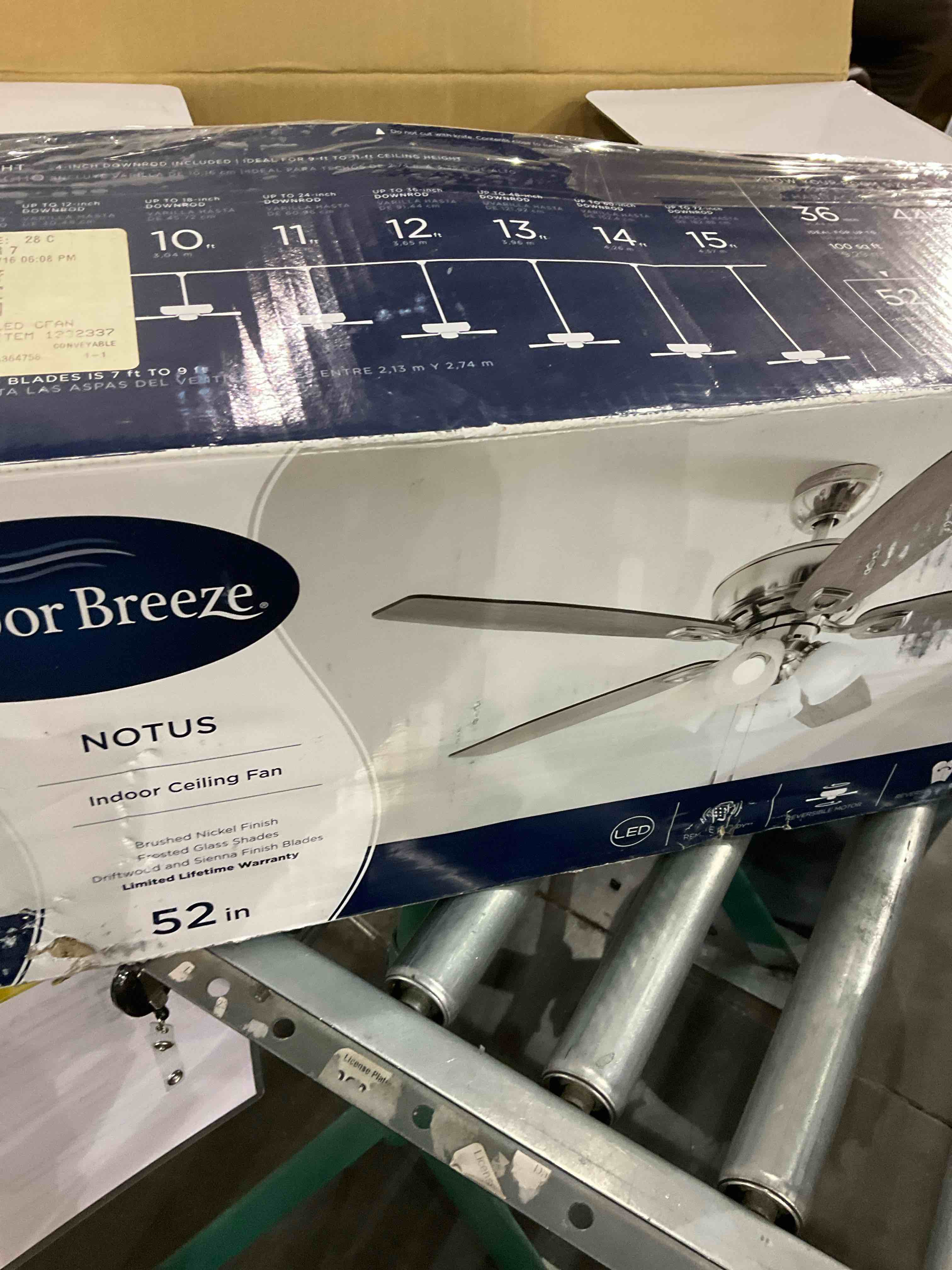 Harbor breeze  Notus indoor ceiling fan