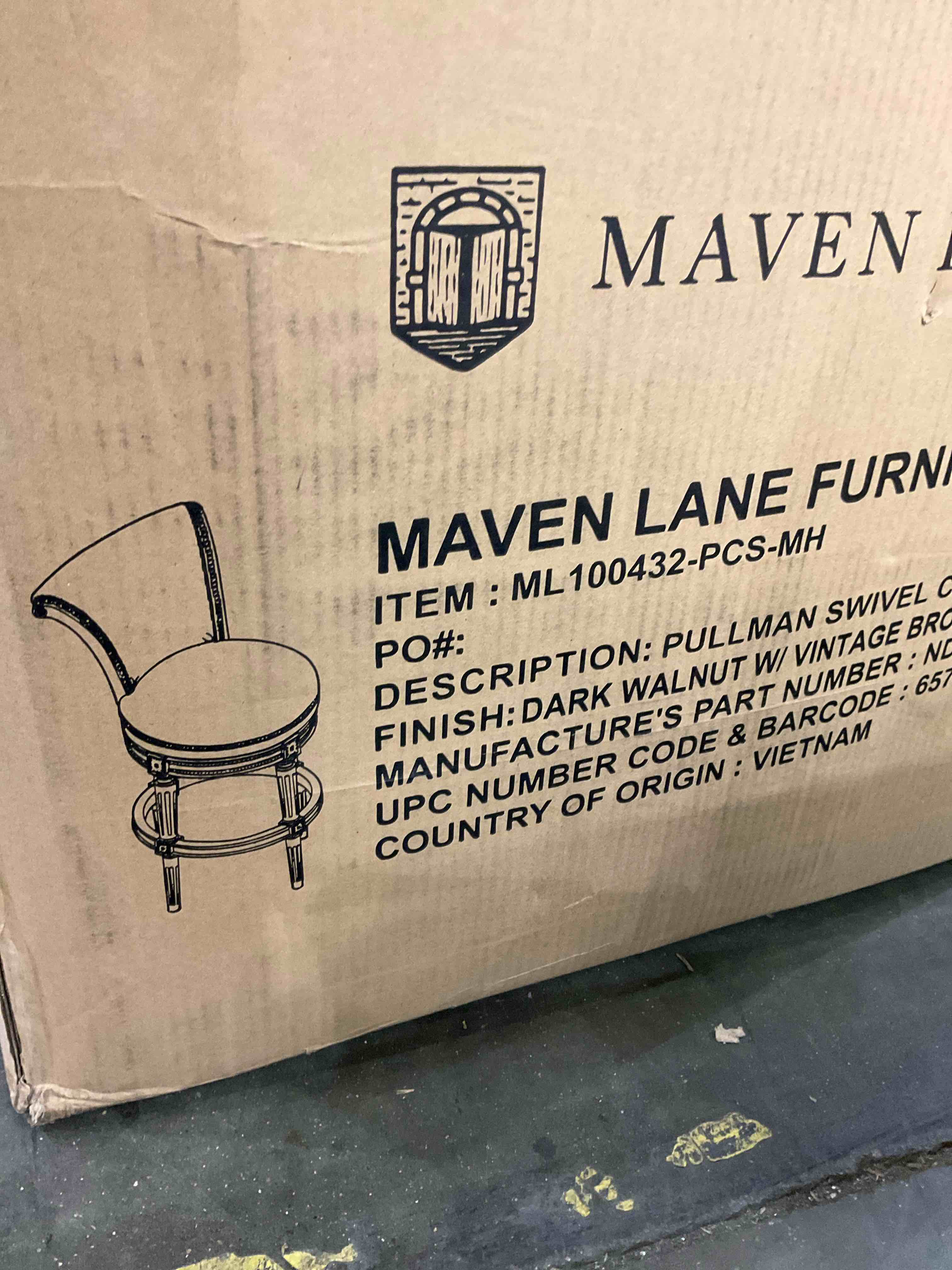 Maven Lane 1 pc chair swivel