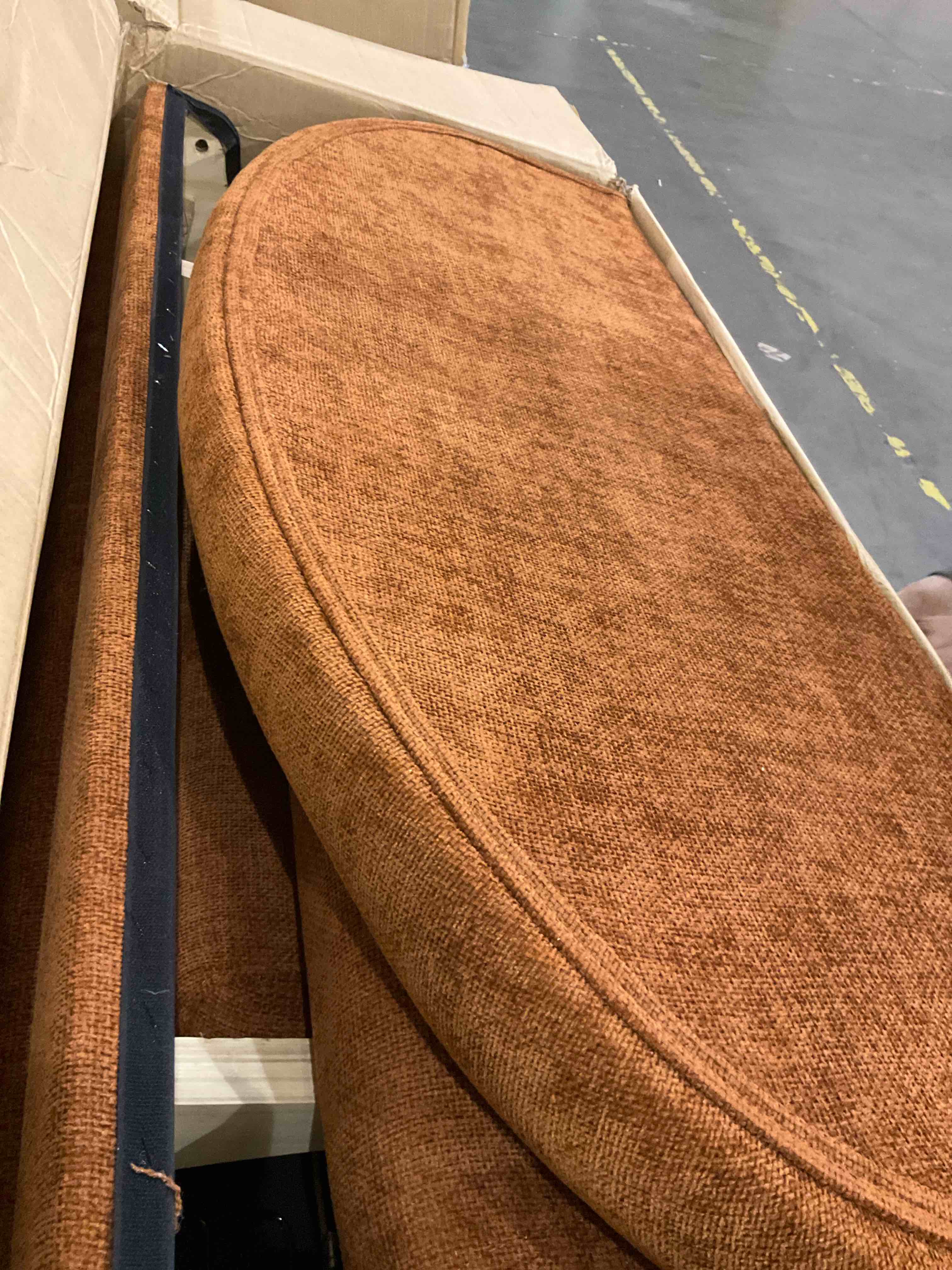 Michala Upholstered Loveseat ORANGE 