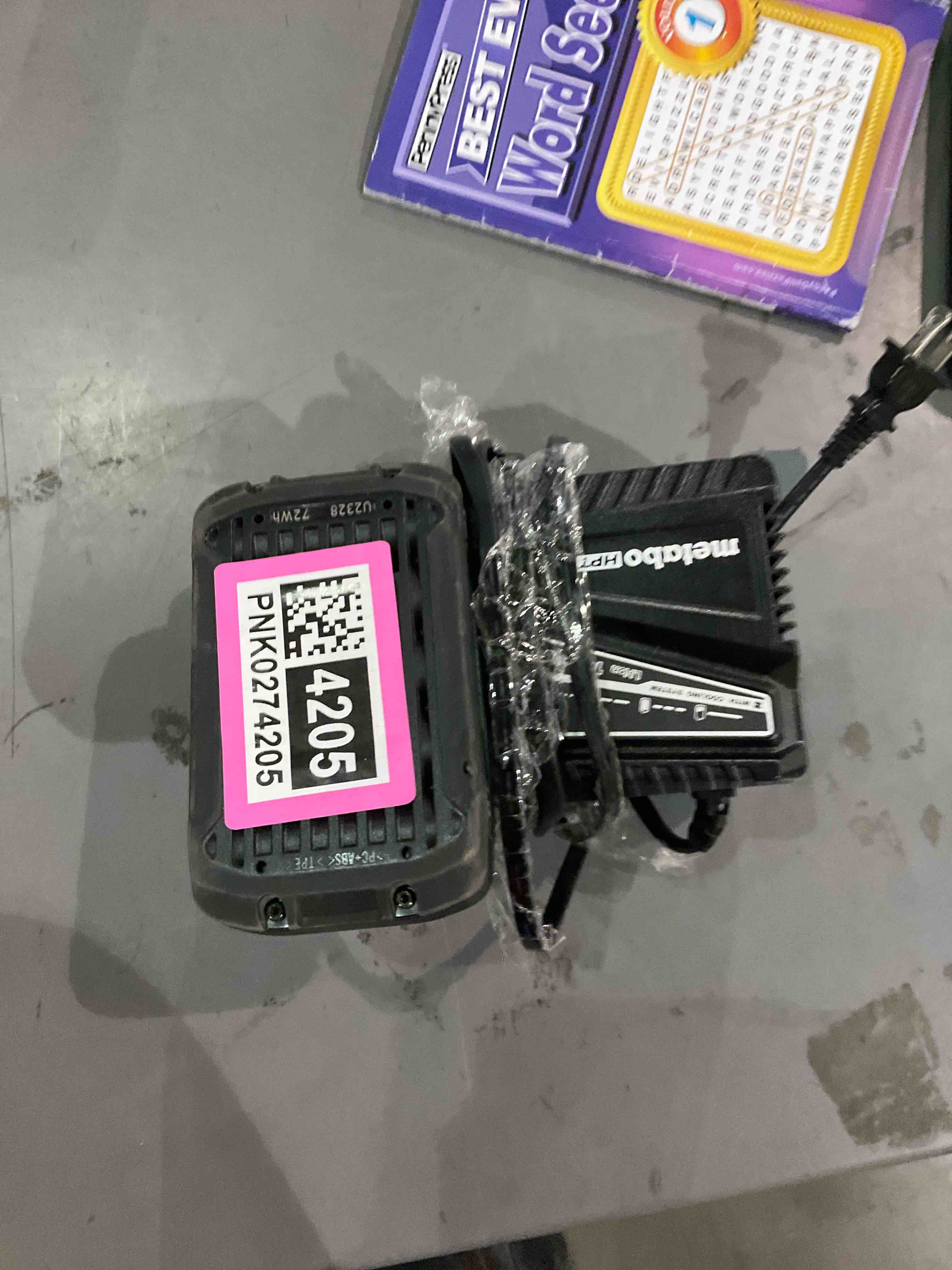 Metabo hot battery and charger 