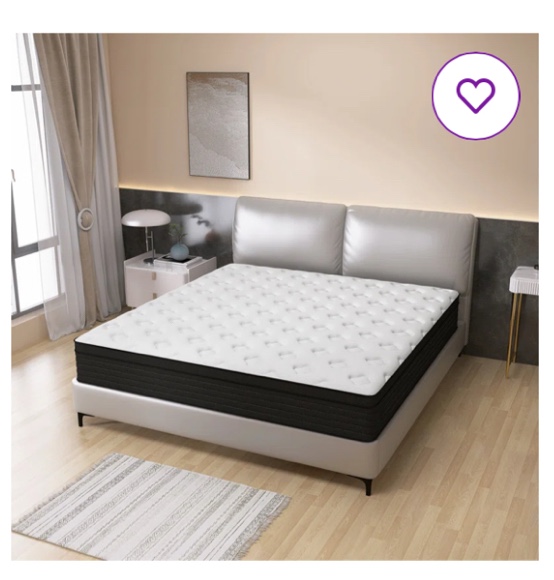 medium pocket spring hybrid mattress with certipur