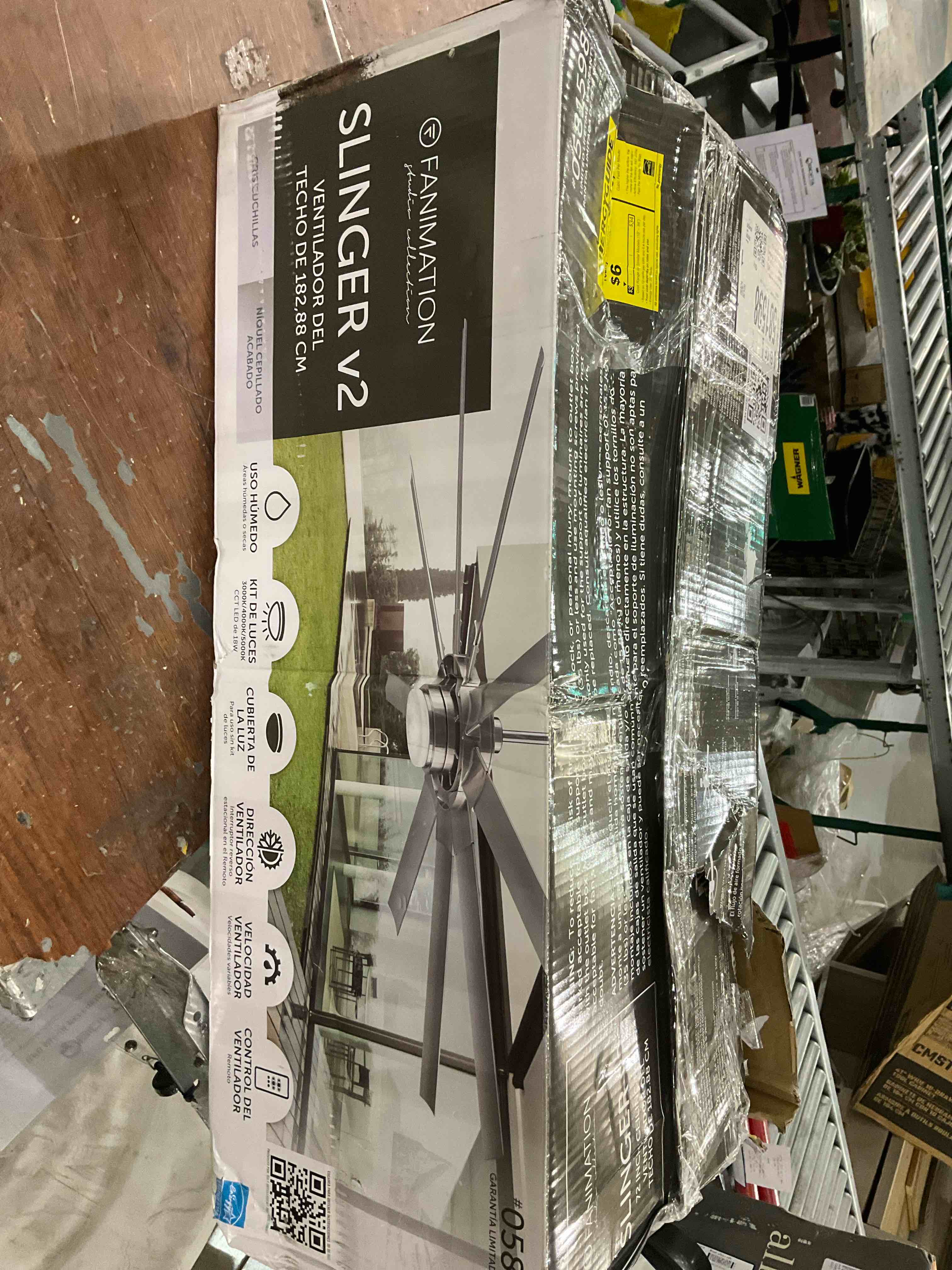 Slinger v2 72 inch ceiling fan