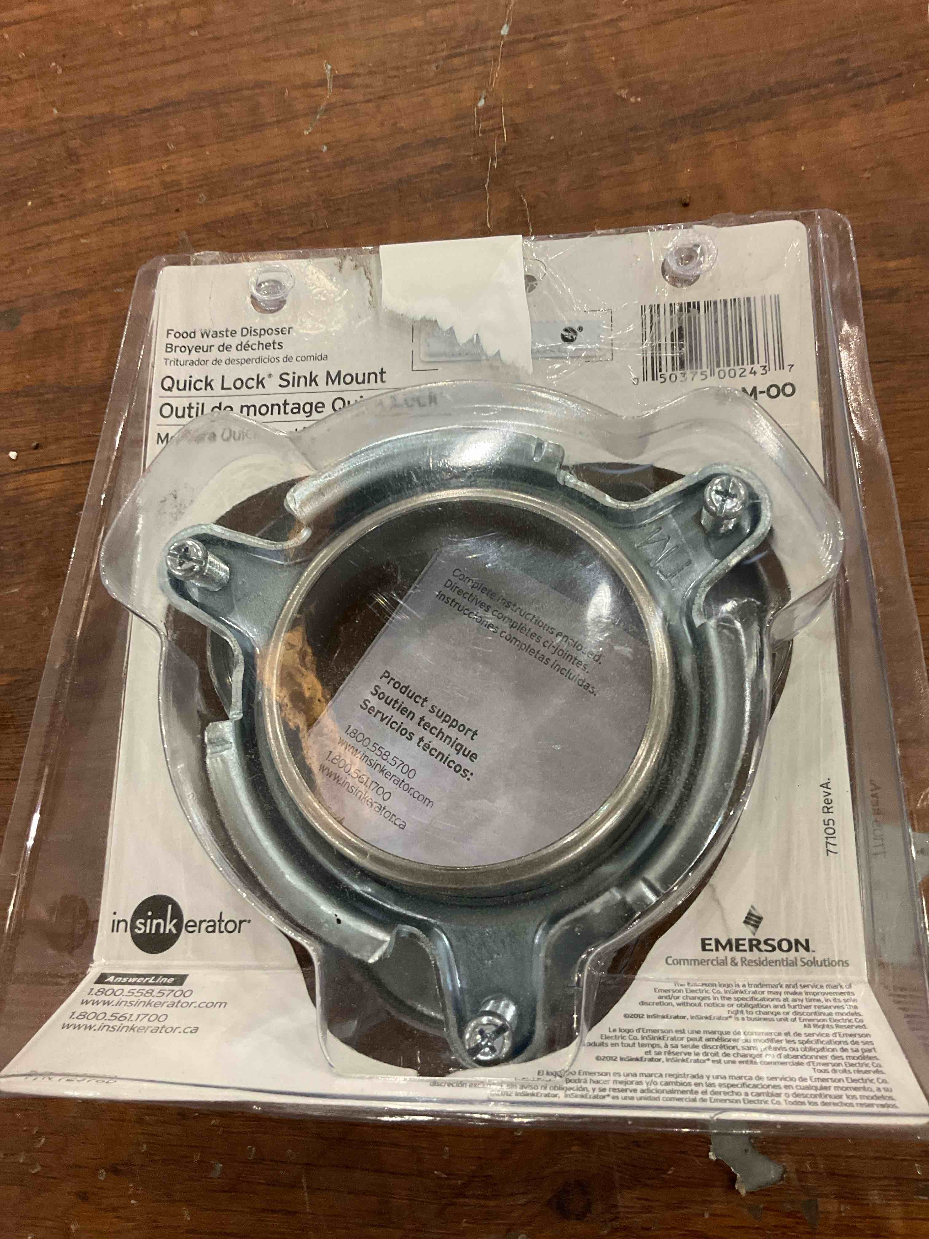 InSinkErator Quick Lock Mount 5-in Stainless Steel Garbage Disposal Trim Set