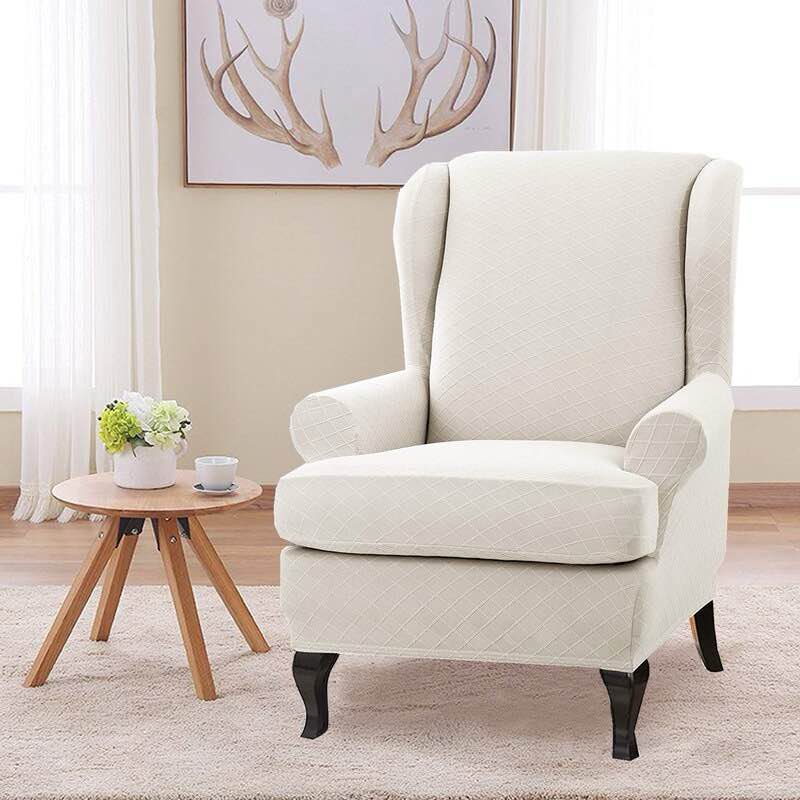 Super Stretch T-Cushion Wingback Slipcover