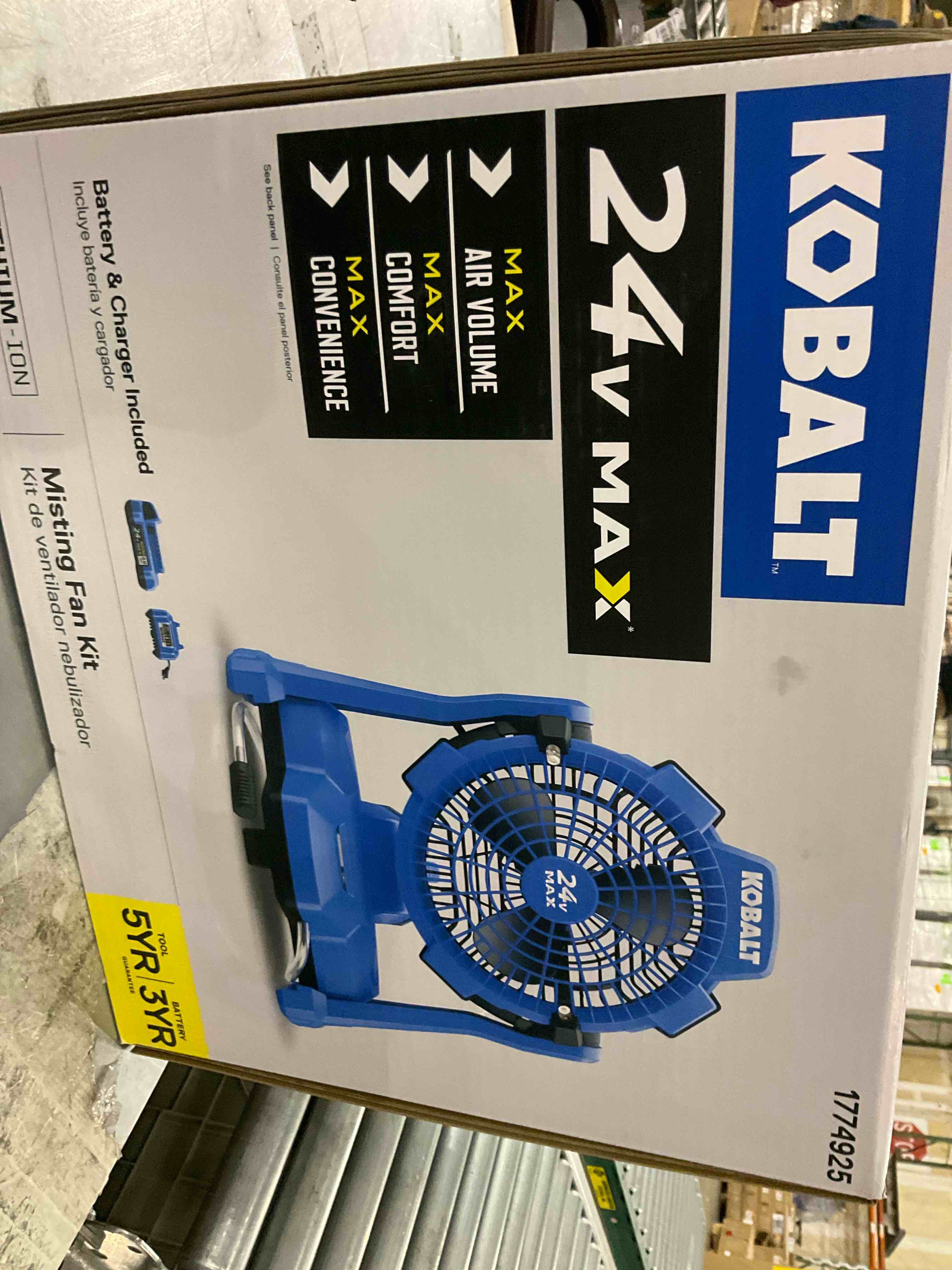 Kobalt 24-V Misting Fan Kit - 800 CFM - 60° Fan Head Rotation KMF 1124A-03