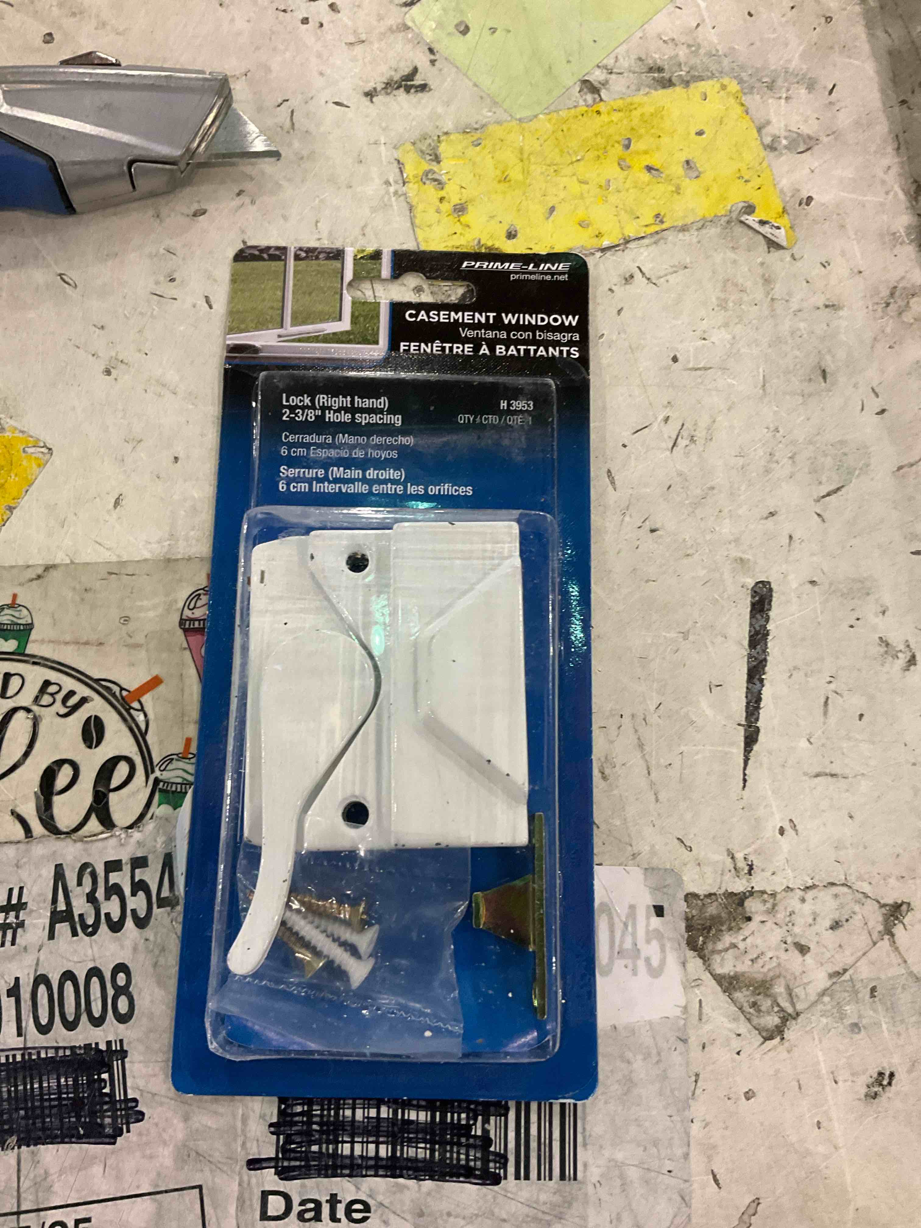Condition photo showing Good Condition for Prime-Line H 3953 Sash Lock and Keeper, Right Hand, White (Single Pack)