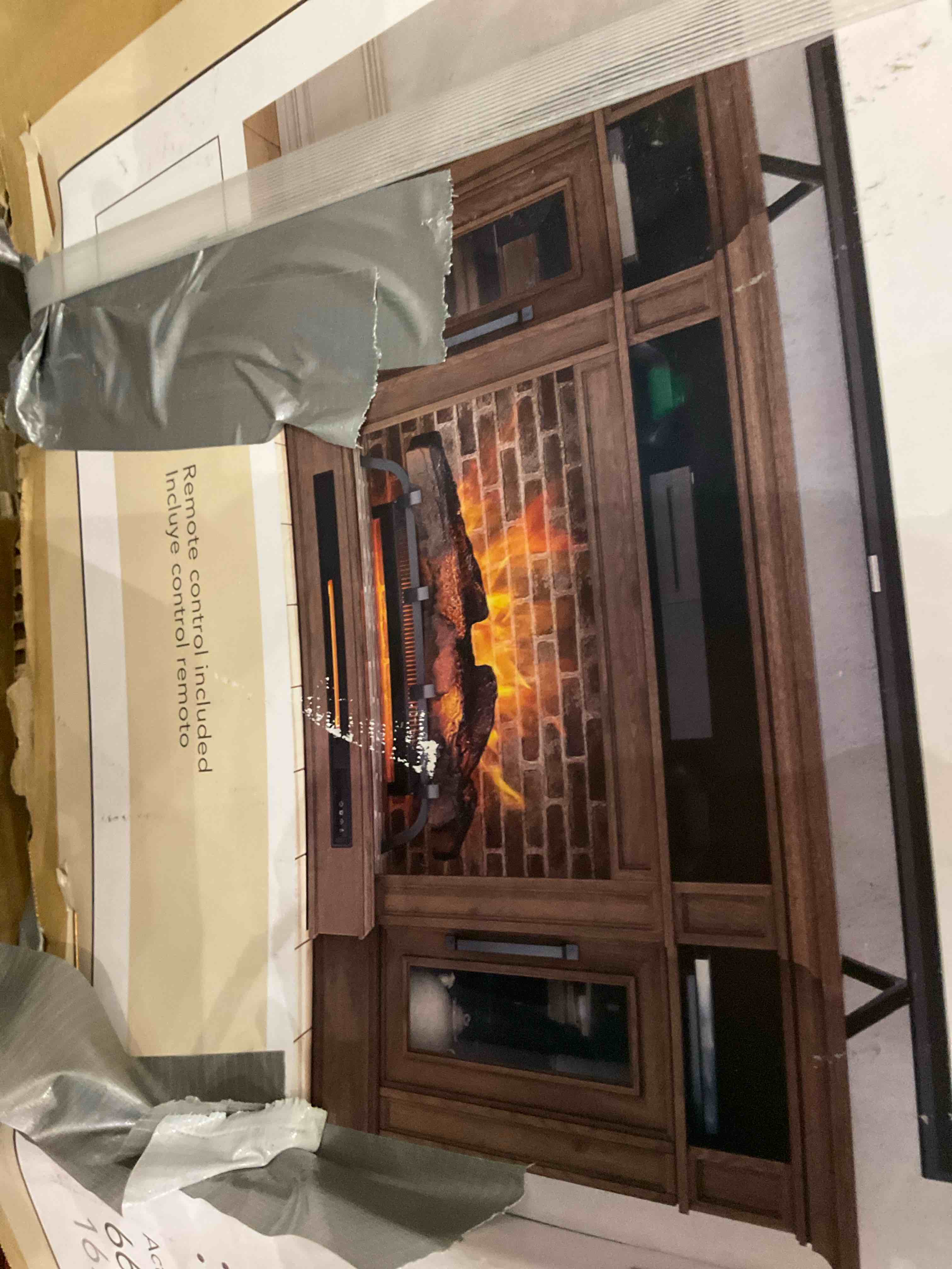 66 inch electric fire place