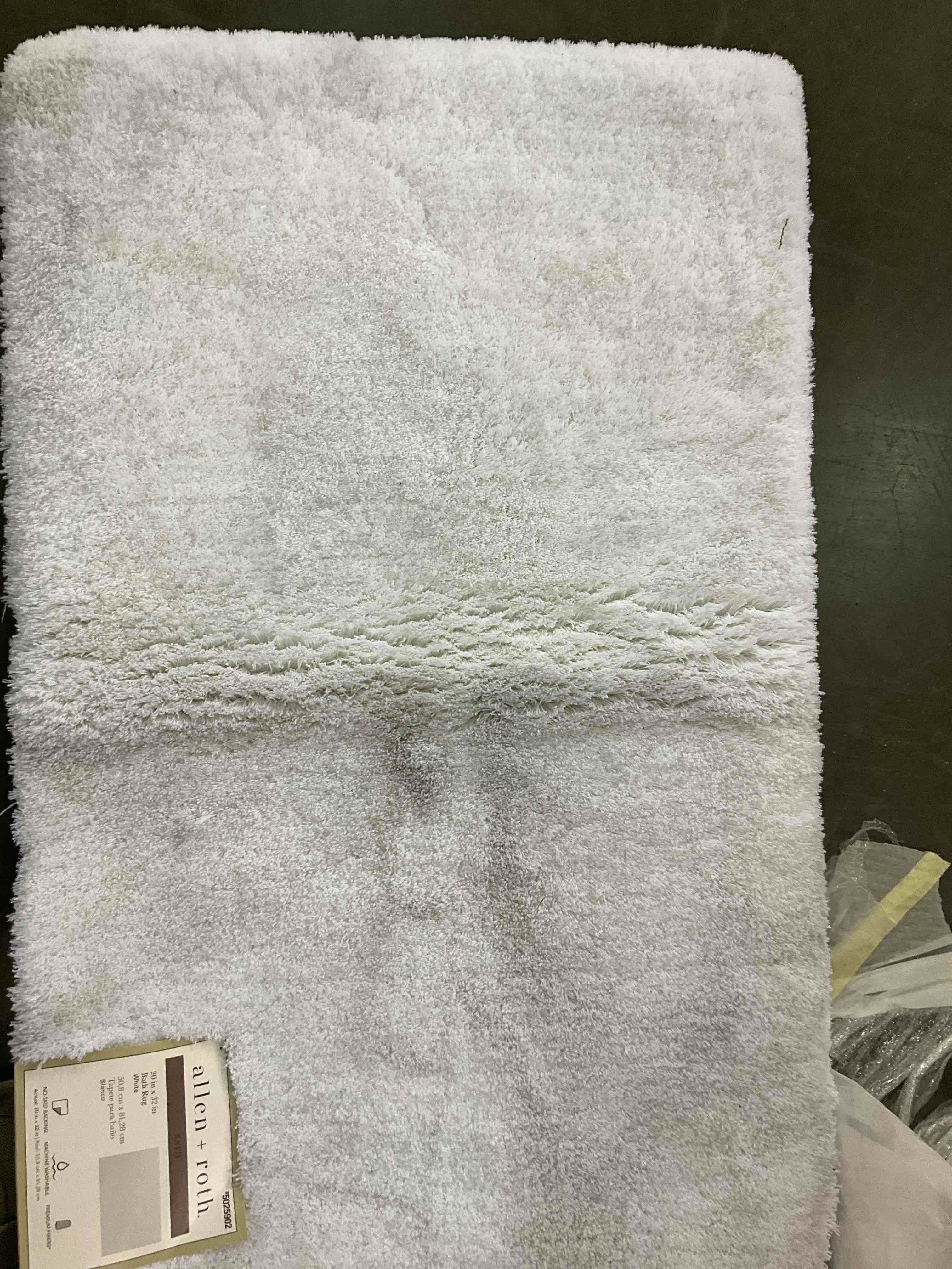white rug